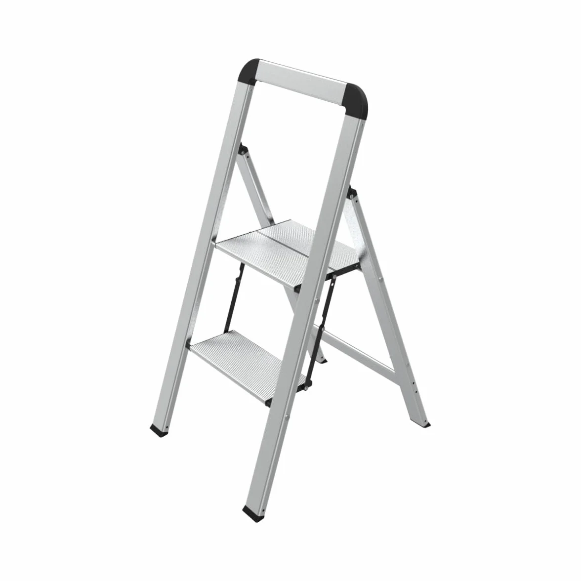 Mephisto Drabina schodkowa składana aluminiowa 2 stopnie z uchwytem 150 kg