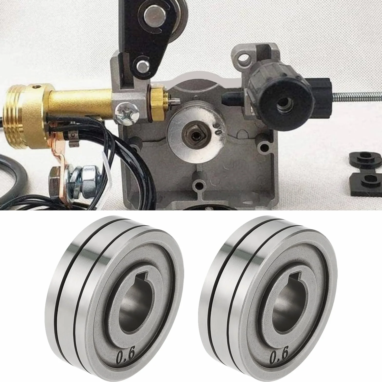 Rolki napędu podajnika maszyny drucianej 30 mm kompatybilne z MIG MAG rowek V 0,6 mm/0,8 mm