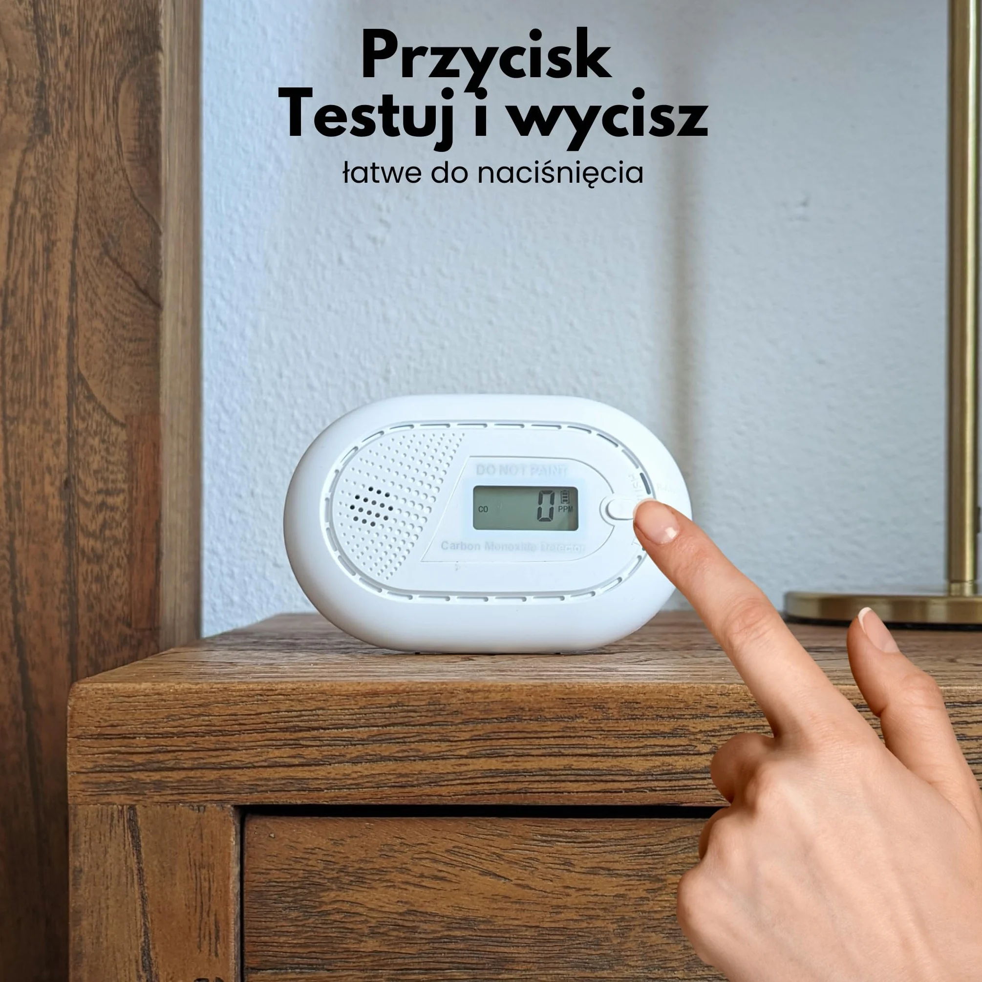 Połączony czujnik tlenku węgla z baterią o żywotności 10-letnią - detektor CO - 2 zestaw