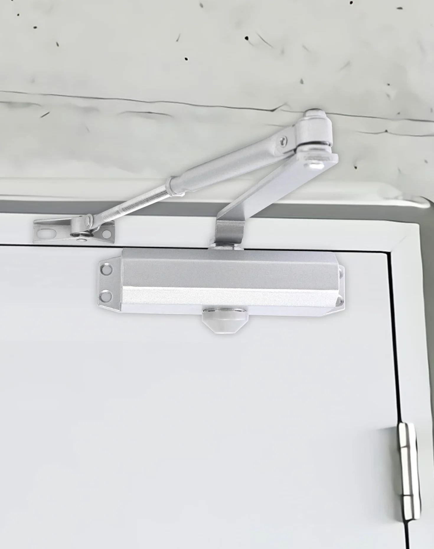QWORK® Automatyczny samozamykacz hydrauliczny z blokadą 45-55 kg