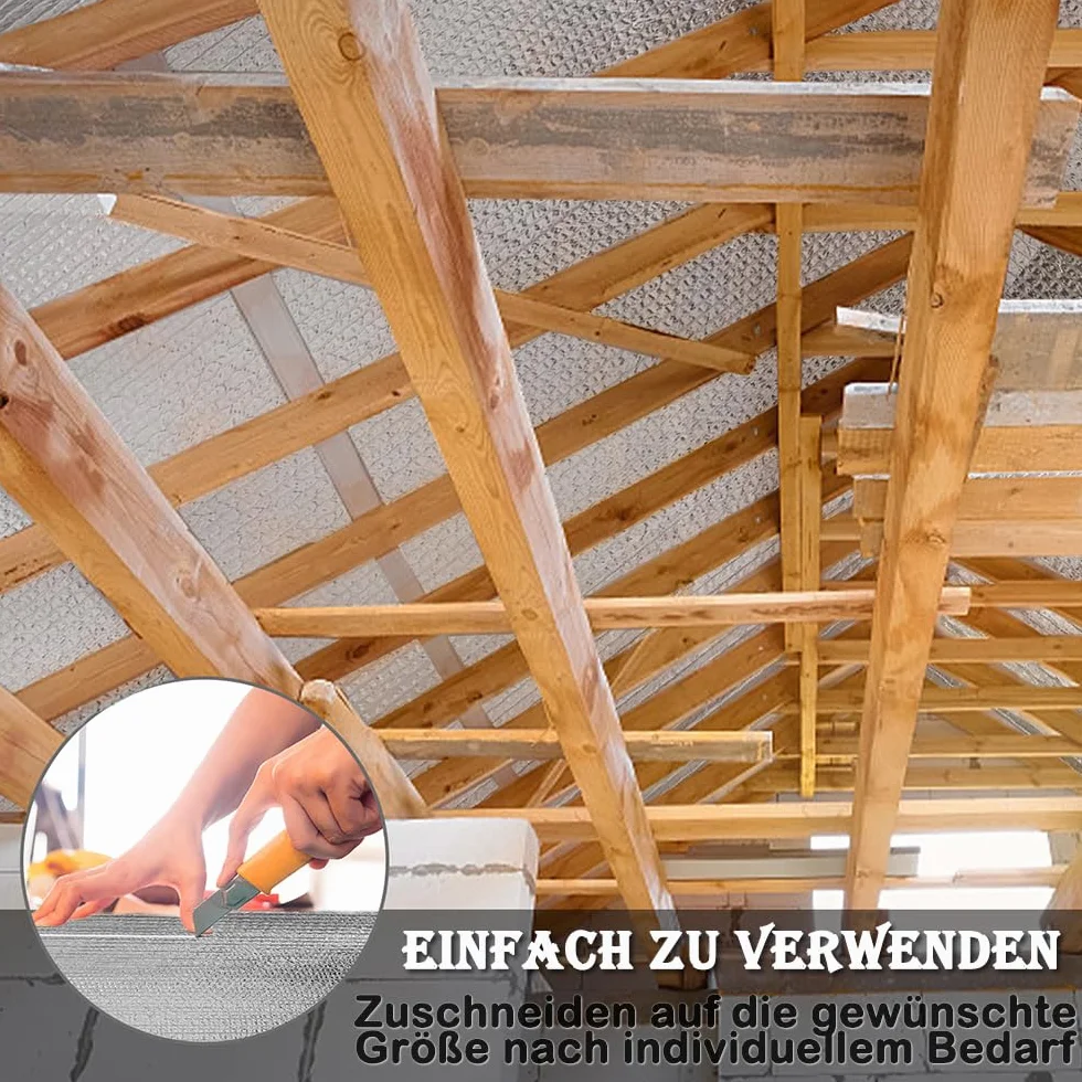 Folia izolacyjna aluminiowa bąbelkowa 1 m x 30 m odblaskowa