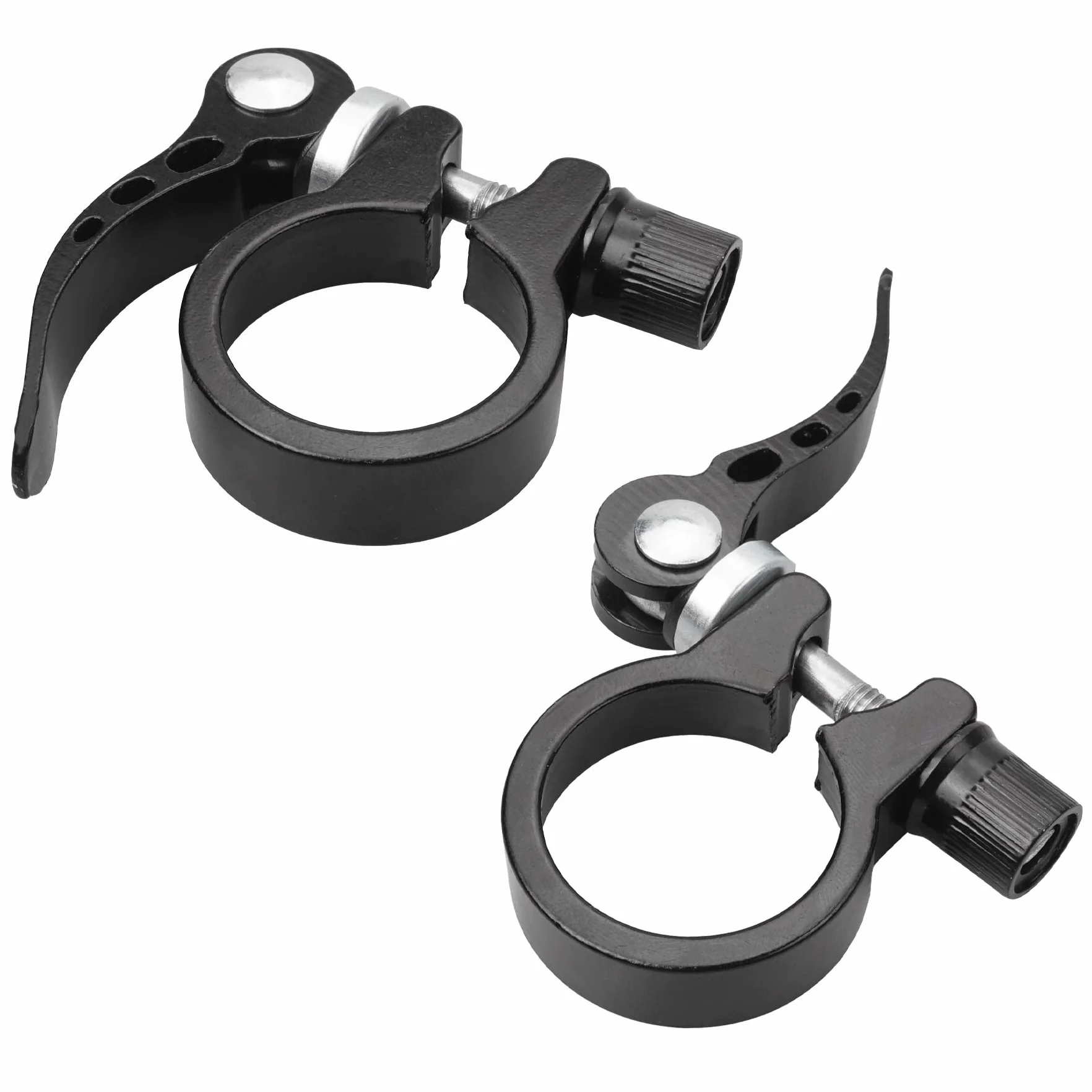 2 szt. zacisków rowerowych, klips do siodełka ze stopu aluminium, 28,6 mm i 31,8 mm, pasuje do sztyc rowerowych 25,4/27,2/28,6 mm