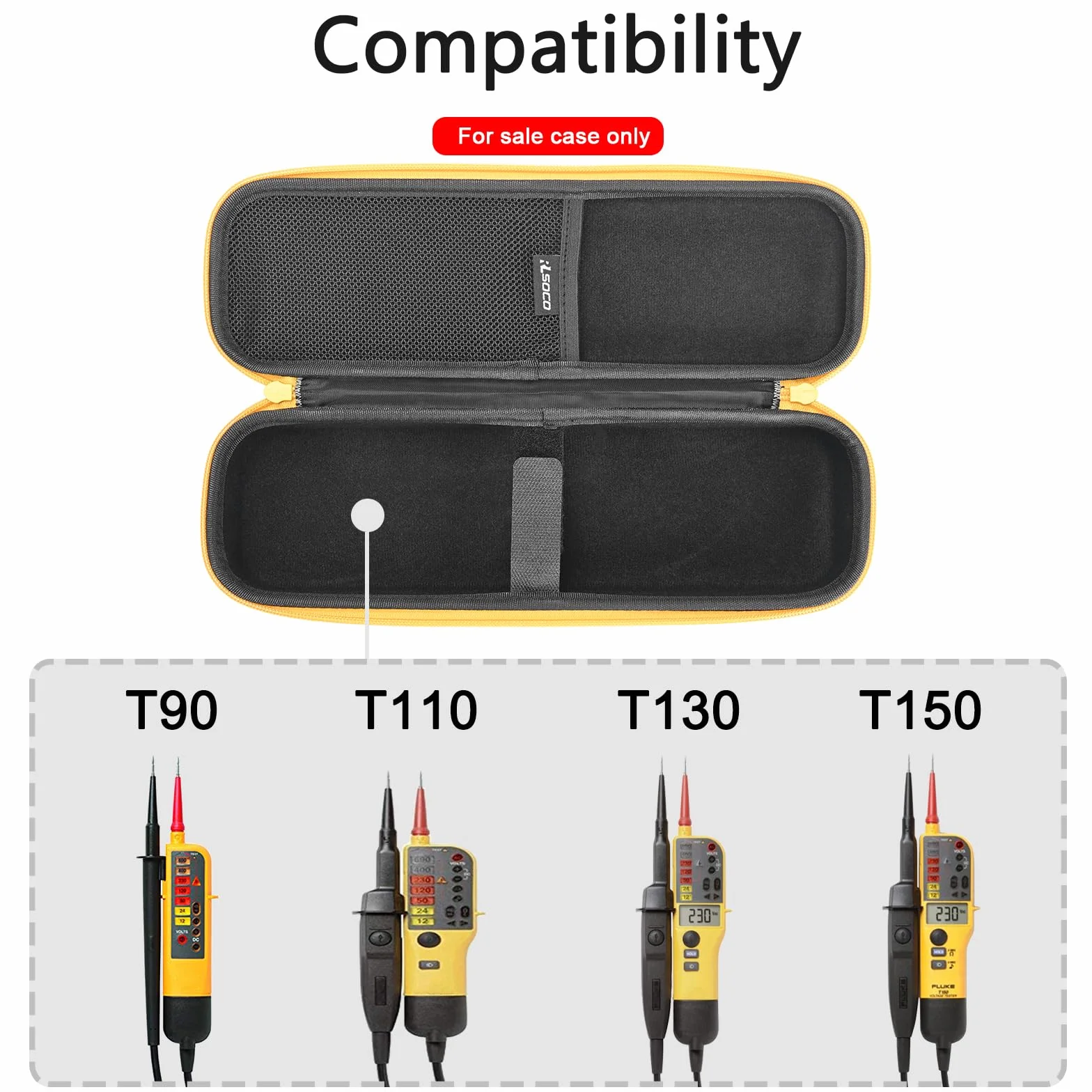 Fluke T90 T110 T130 T150 Tester Napięcia i Ciągłości Etui Walizka