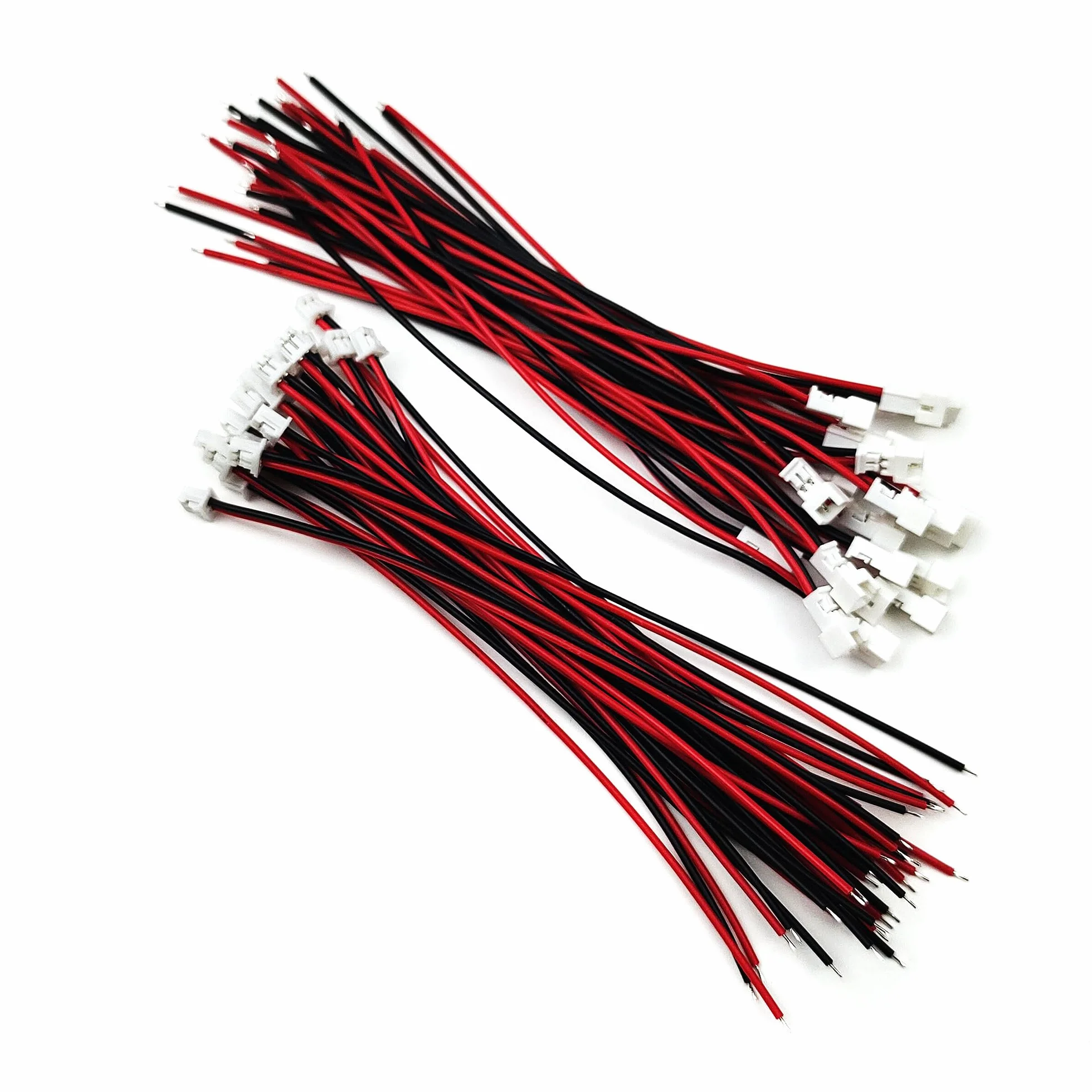 JST 1,25 mm 2-pinowe wtyczki i gniazda z przewodem UL1571-26AWG 10 cm 20 par