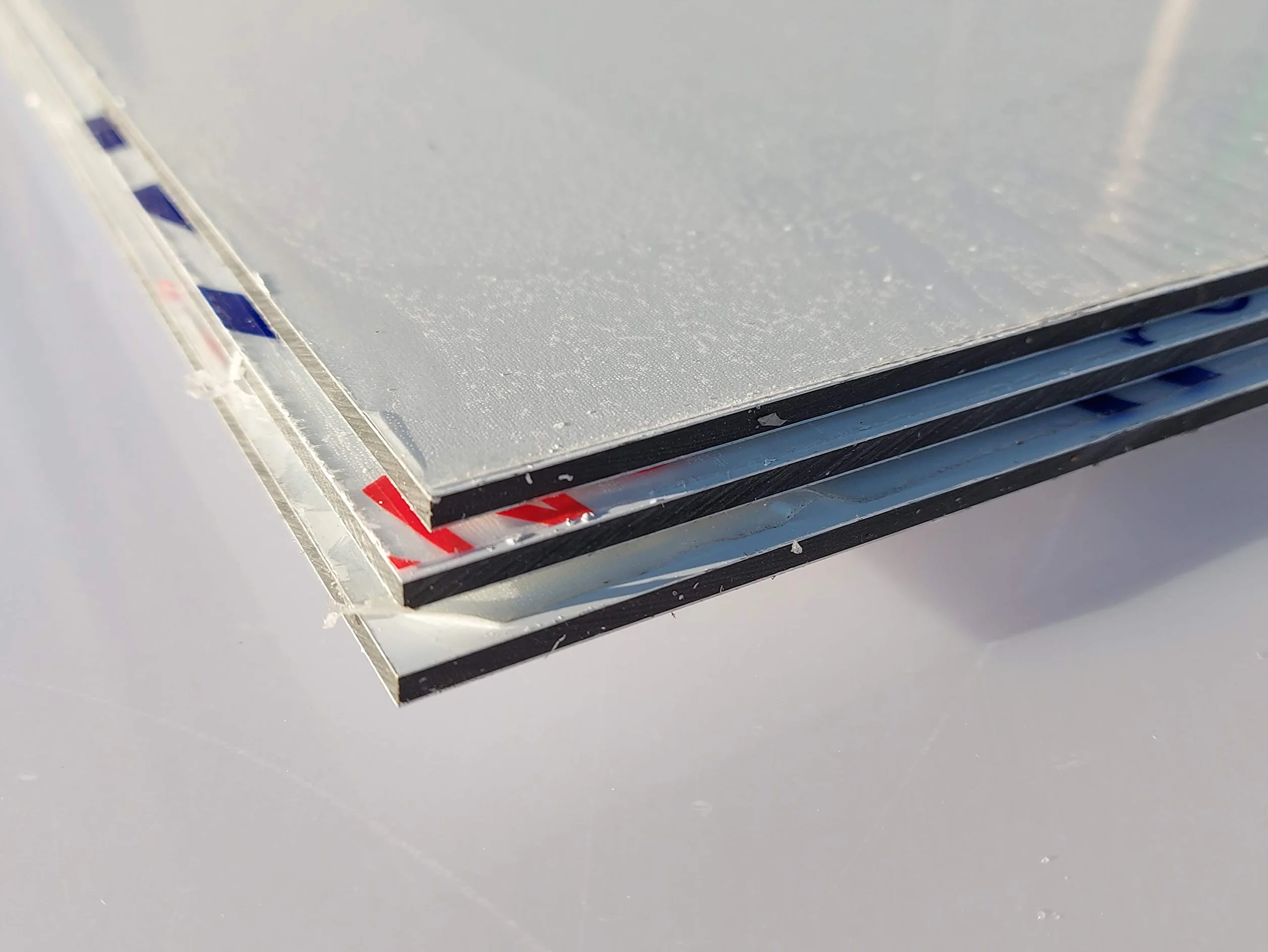 Aluminiowa płyta kompozytowa 1000 x 500 x 3 mm przycięta