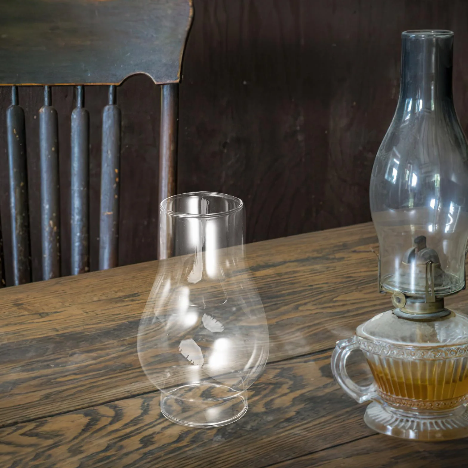 Przezroczysty Klosz Do Lampy Naftowej Vintage Szklany Przeciwwiatrowy Zamienny Klosz Antyczny Do Dekoracji Domu i Oświetlenia Zewnątrz