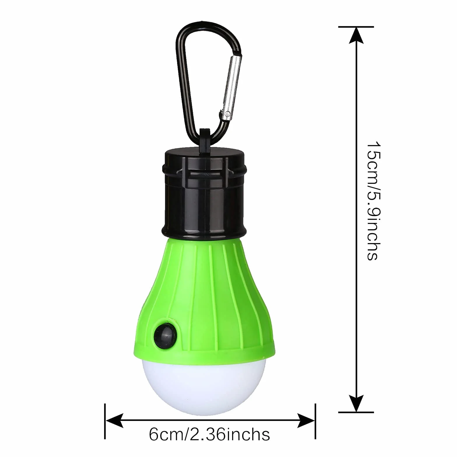 Yizhet Lampa kempingowa, 4 x lampa kempingowa Led, latarnia zestaw żarówek, światło awaryjne z karabińczykiem, wodoszczelna, przenośna na kemping, przygody