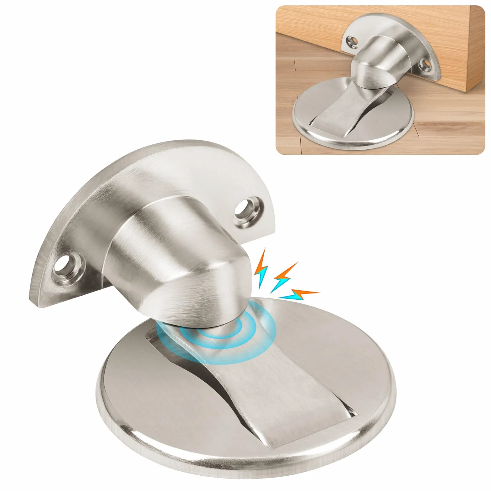 Flintronic Magnetyczny ogranicznik do drzwi samoprzylepny niewidoczny magnes podłogowy