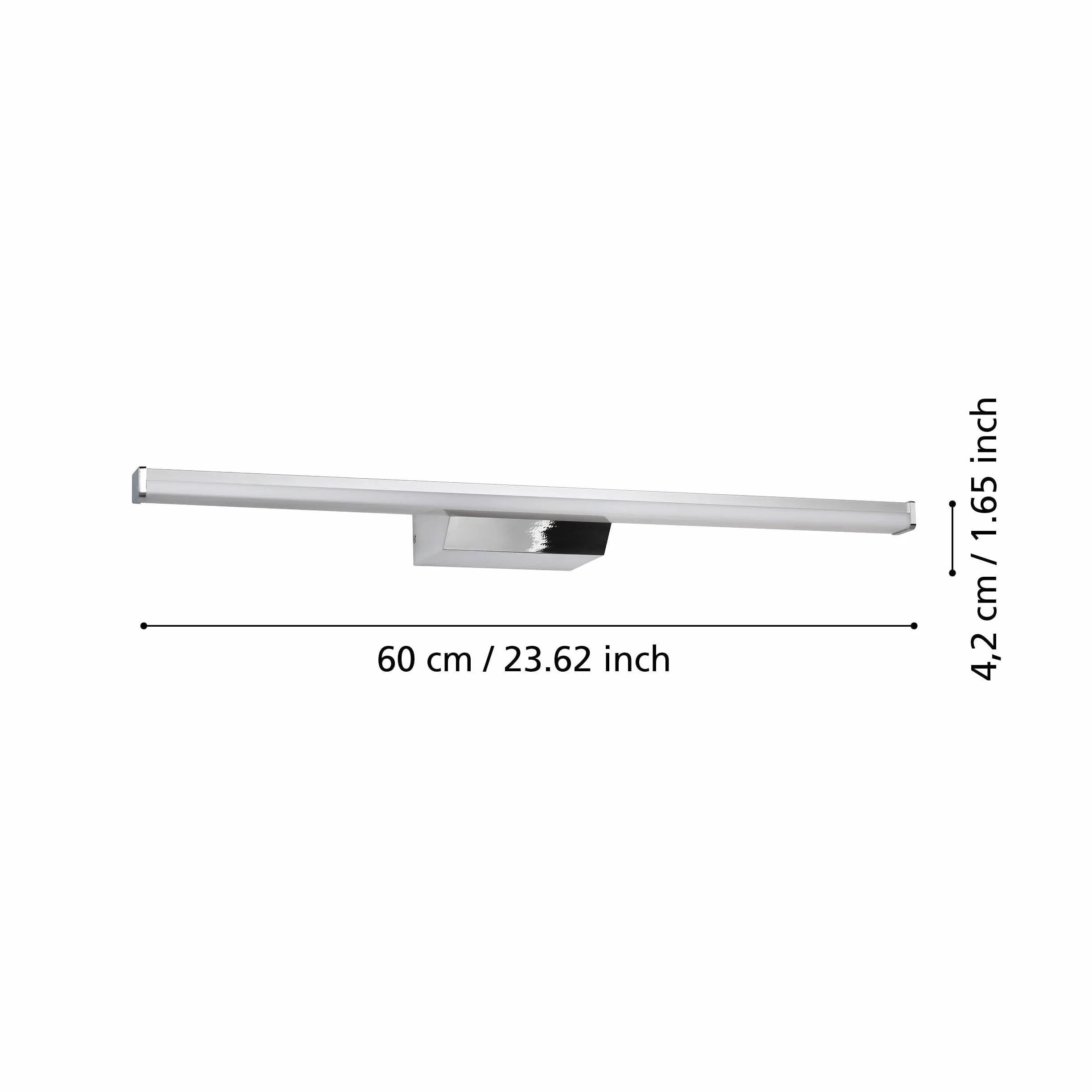 Eglo Regello-Z Connect Lampa Led do Lustra 60 cm Zigbee Alexa Regulowana Barwa Światła RGB Ściemniana Łazienkowa Srebrna