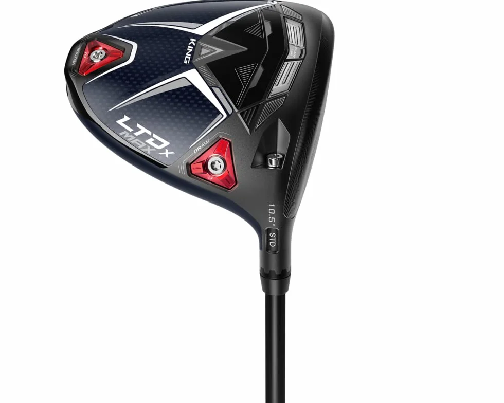 Cobra Golf 2022 LTDX Max Driver Gloss Peacoat-Red (męski, prawa ręka, UST Helium Nanocore, Reg Flex, 10,5)