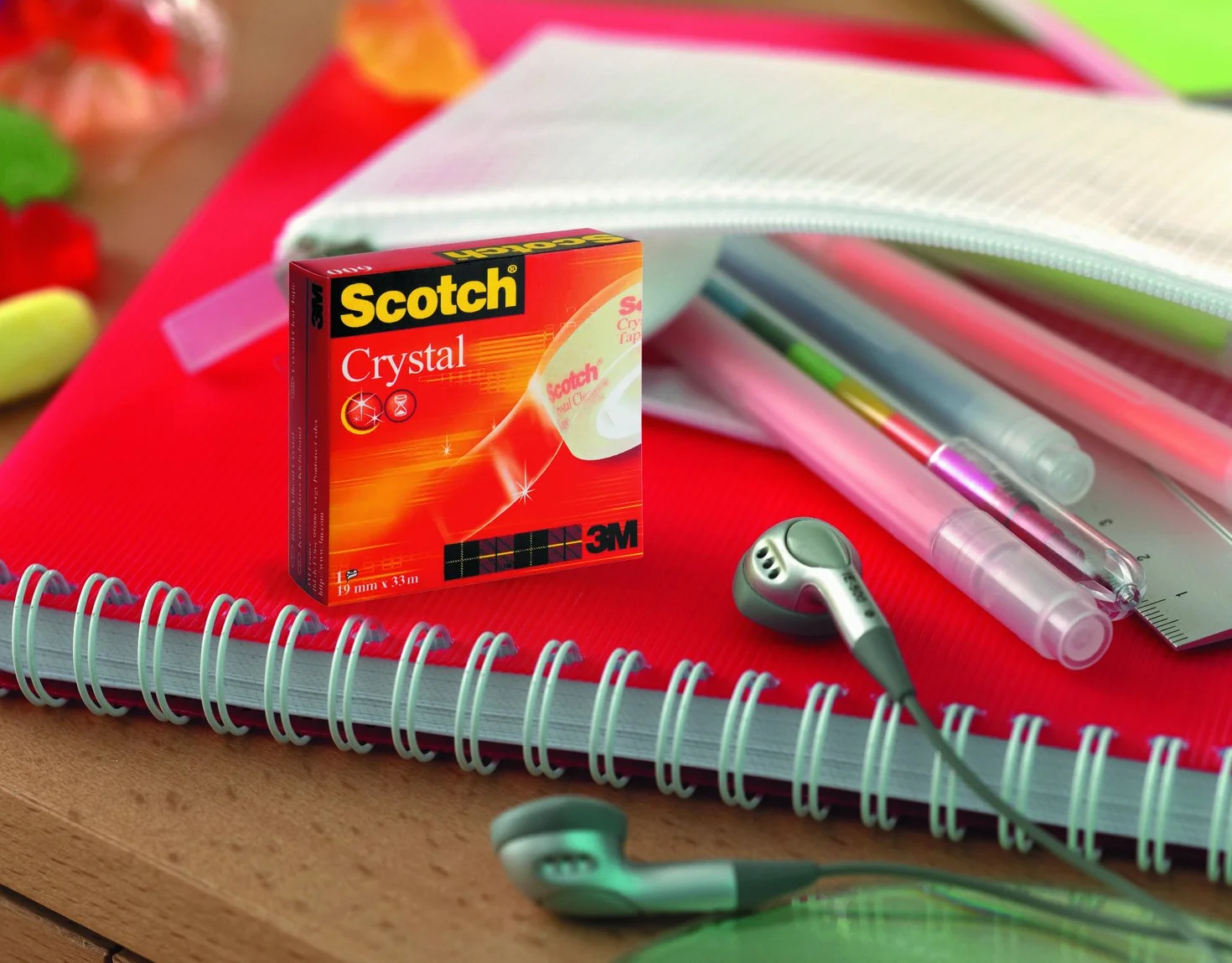 Scotch Kryształowa taśma klejąca 19 mm x 25 m 1 rolka na odwijarce ręcznej