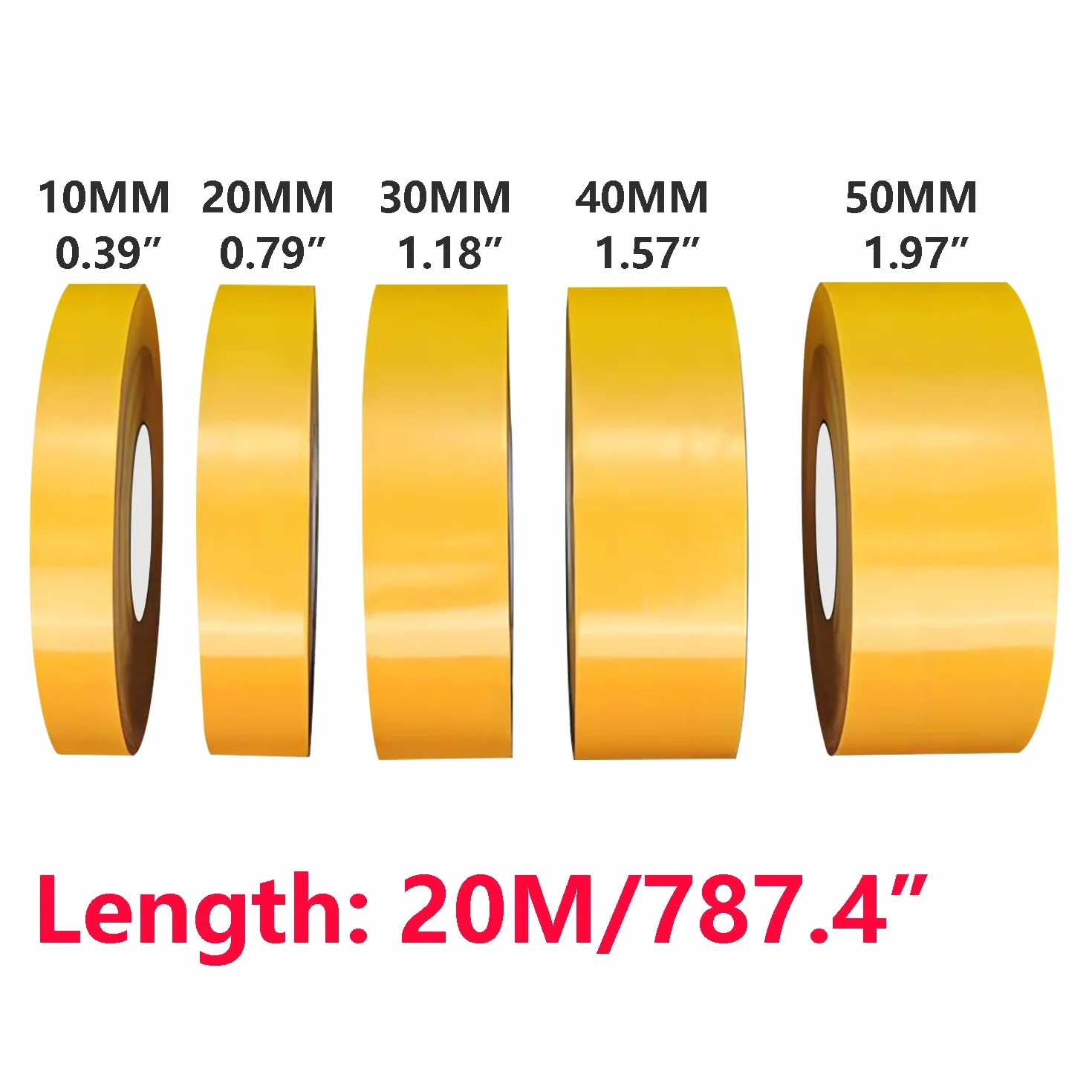 Qrity Dwustronna Taśma Klejąca do Dywanów 40 mm x 20 m Bardzo Mocna Samoprzylepna
