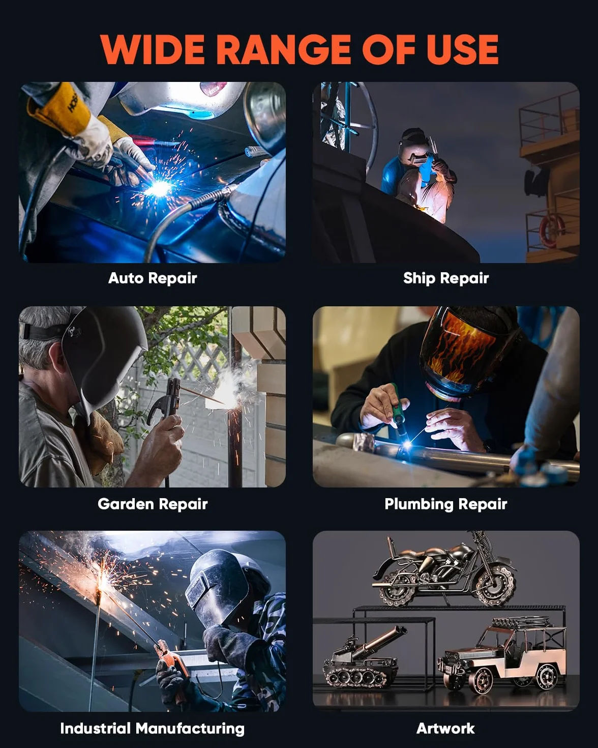 HITBOX Przenośny Spawarka Inverter 200A 2w1 MMA/Lift TIG ARC200S