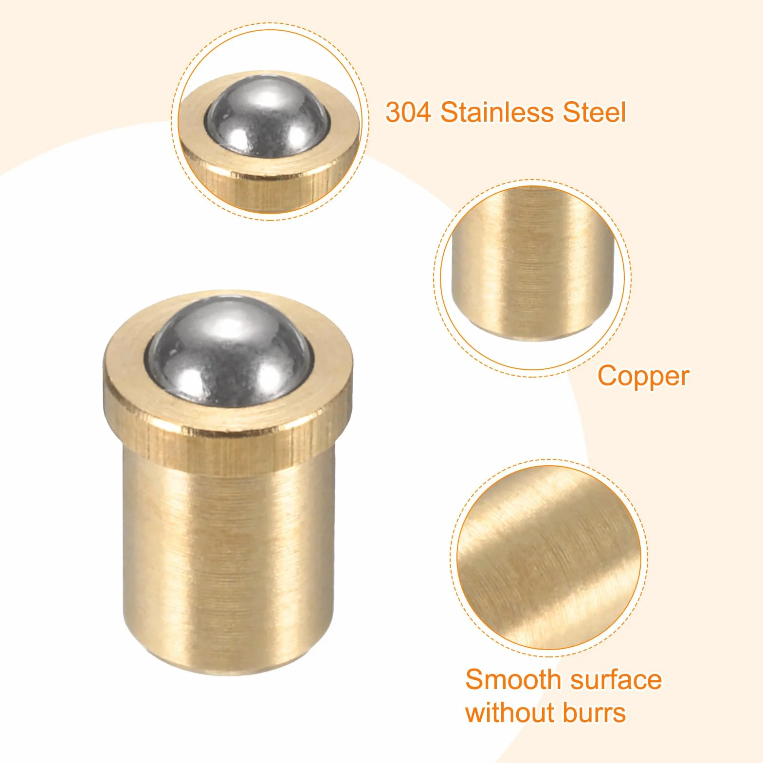 Pisaki kulkowe ze stali nierdzewnej 304 2 mm 8 N QUARKZMAN 10 sztuk