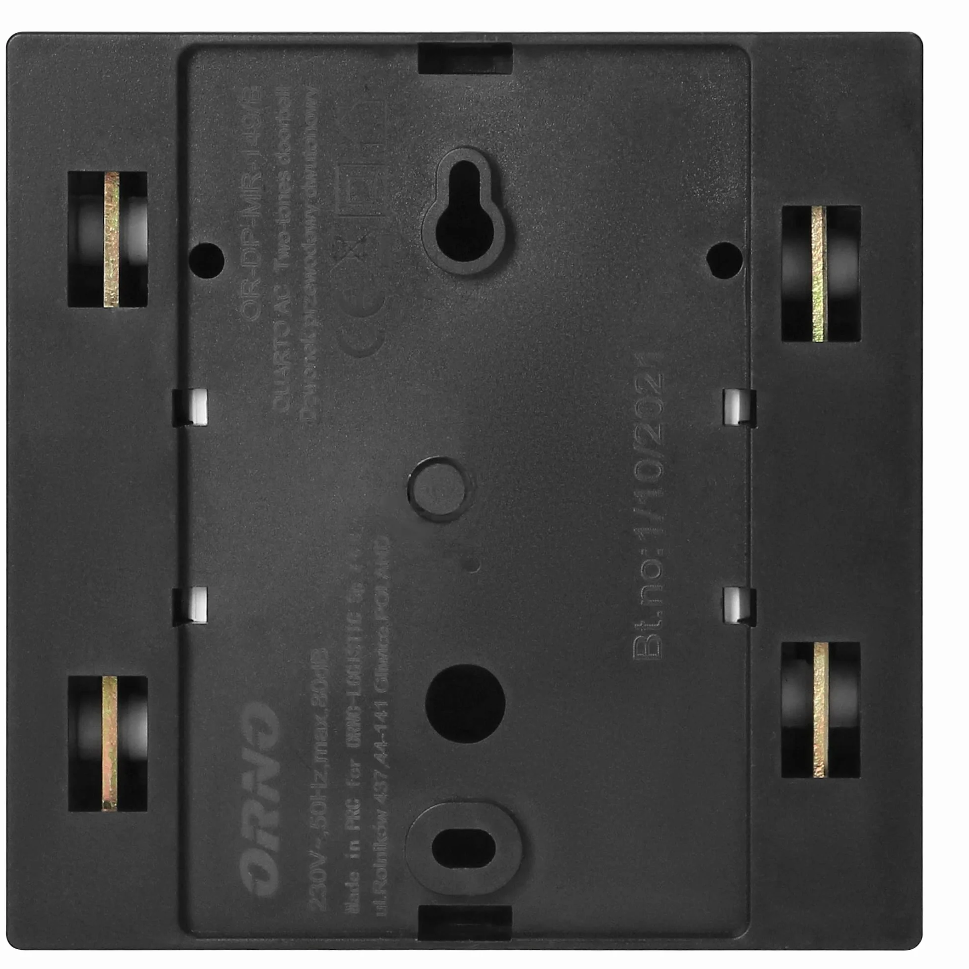 ORNO QUARTO AC Dzwonek Elektromechaniczny Dwutonowy 230V AC 80dB Czarny