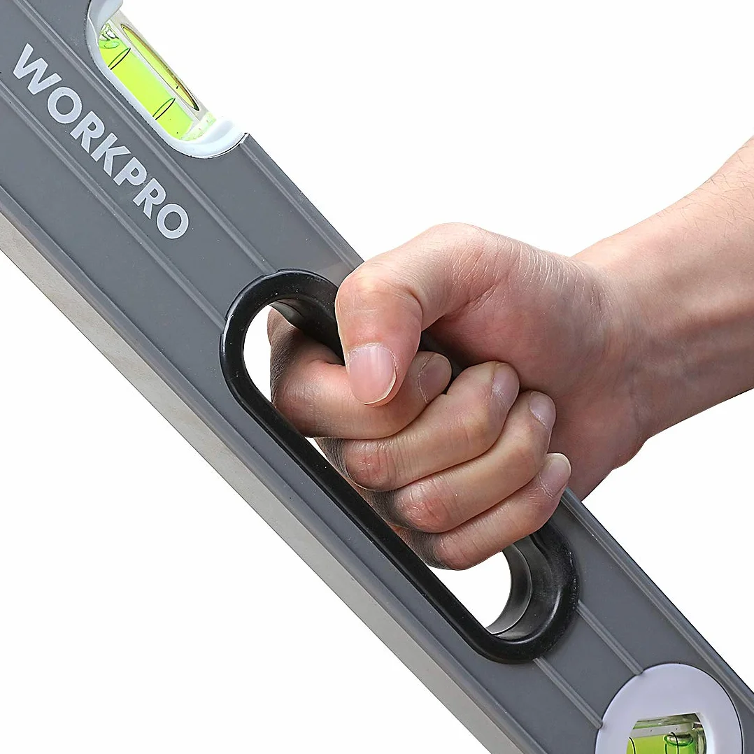 WORKPRO Zestaw 3 poziomic Torpedo 23 cm 40 cm 60 cm magnetyczna niemagnetyczna