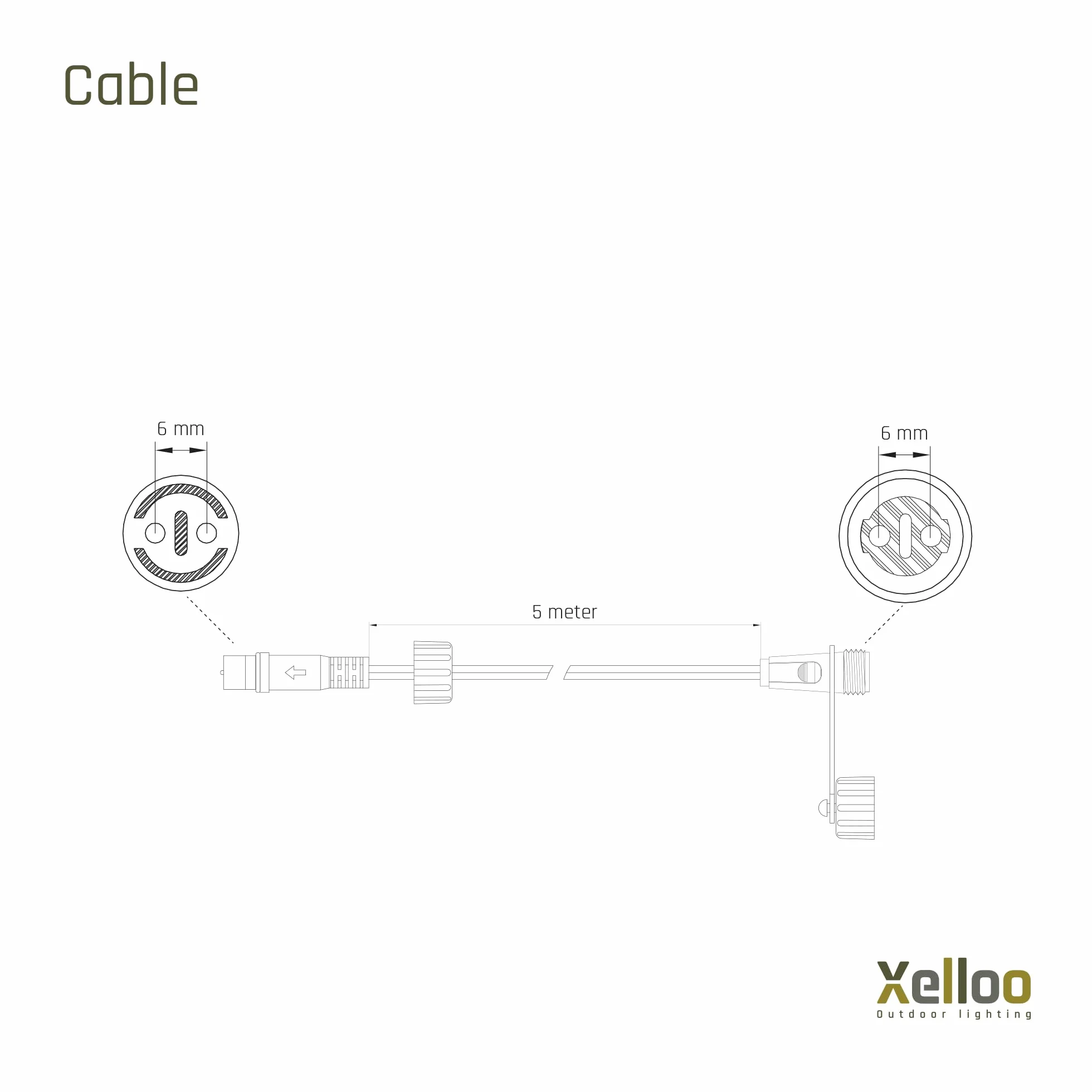 Xelloo® Transformator 24W do zwiększenia liczby opraw w linii świetlnej - łatwa rozbudowa zestawu oświetleniowego o dodatkowe oprawy - pasuje do wszystkich zestawów oświetlenia zewnętrznego Xelloo 12V