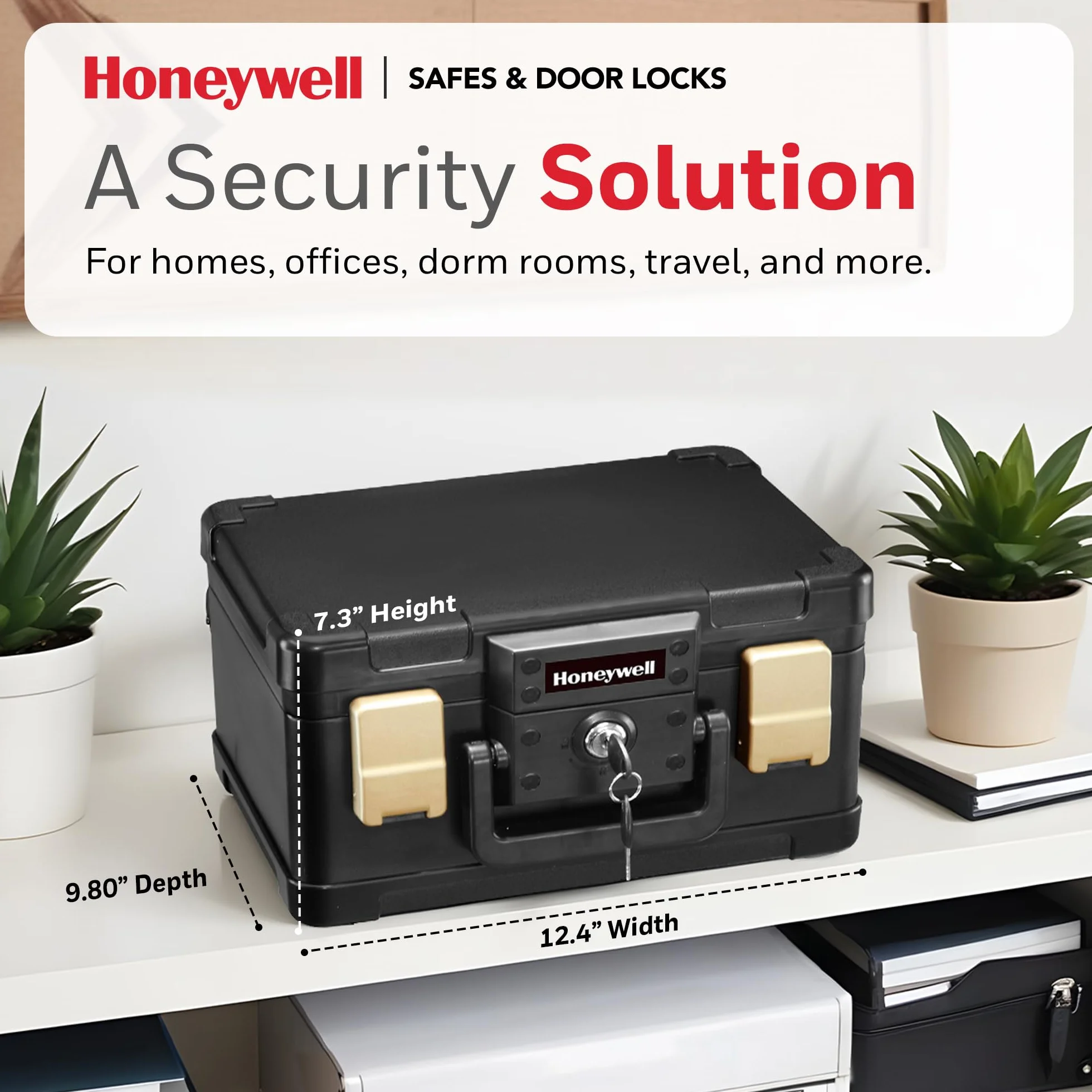 Honeywell 1102 1/2 godz. Komoda ognioodporna wodna 4,3 l czarna