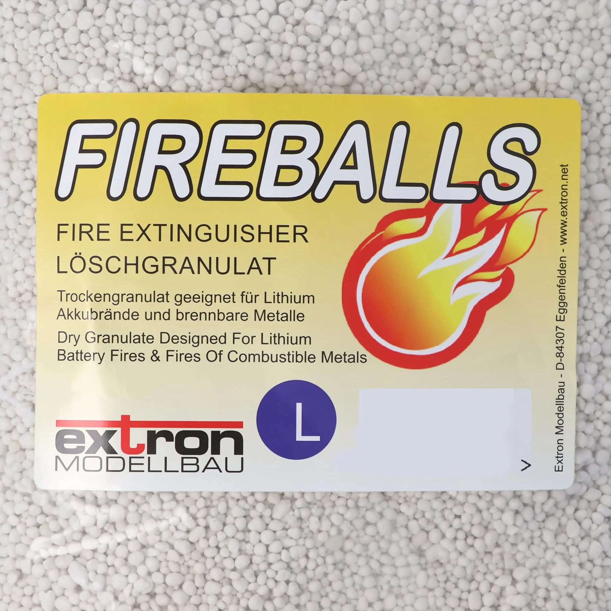 Extron Fireballs granulat gaśniczy do akumulatorów litowych 5 litrów
