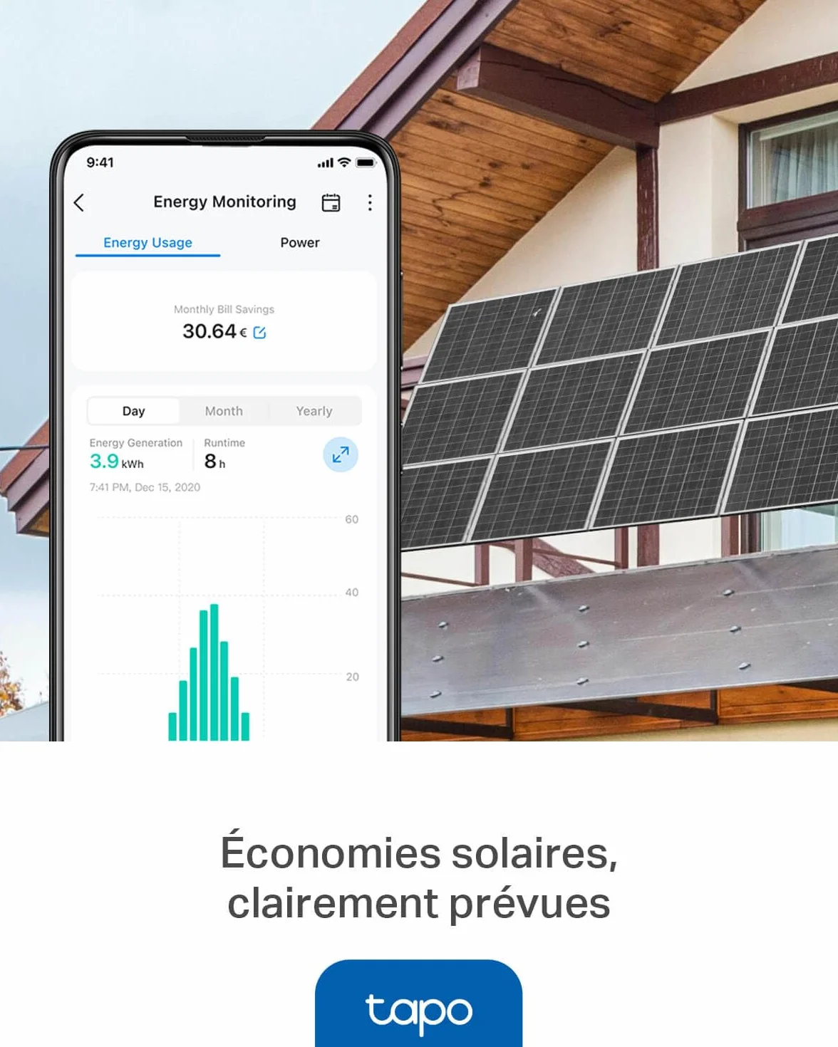 Tapo P410M gniazdko Wi-Fi na zewnątrz Smart Home Plug IP54 3680 W 16 A z licznikiem prądu