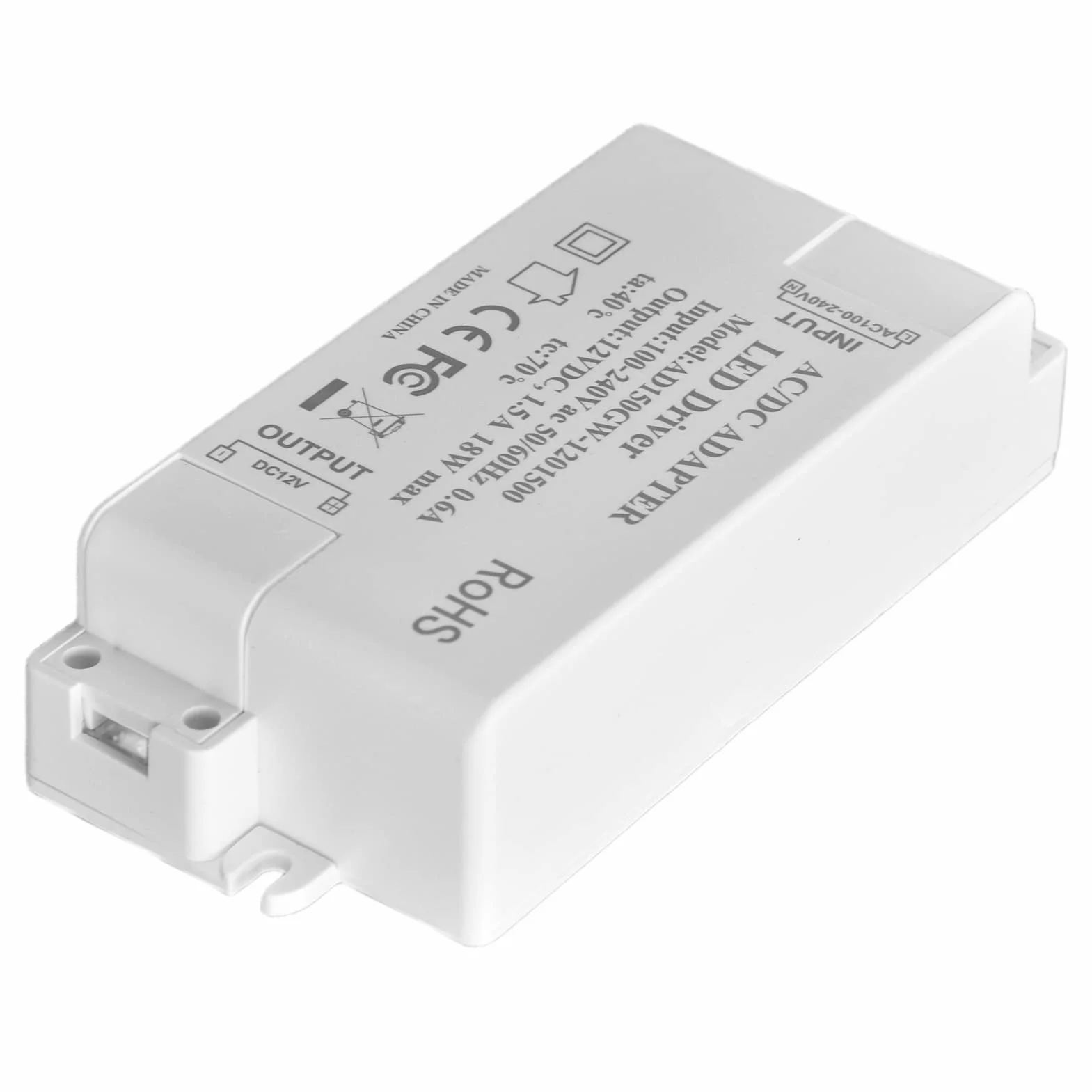 Zasilacz AC 100-240V do DC 12V 1,5A Konwerter Transformator LED do Pasków LED Kamera CCTV