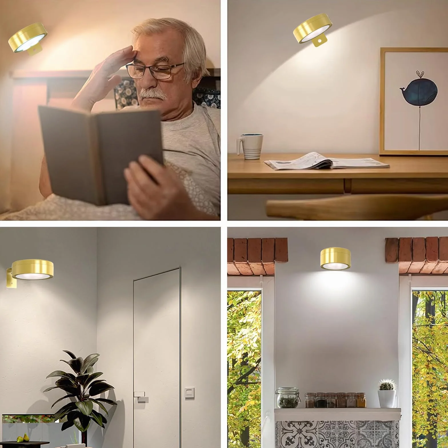 Bezprzewodowa lampa na zdjęcia 4 sztuki oświetlenie ścienne z 3 kolorami pilot zdalnego sterowania akumulatorowa ściemniania timer