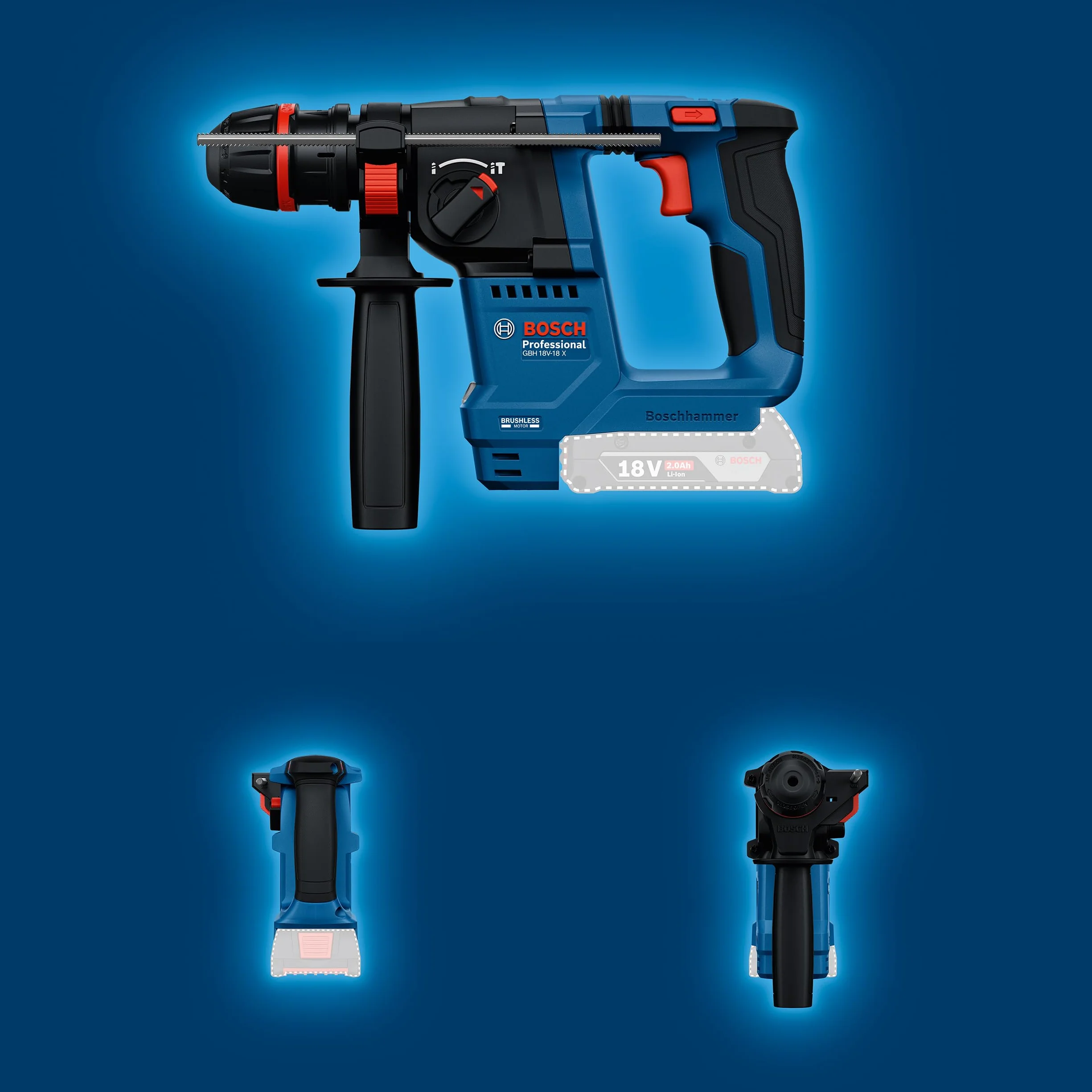 Bosch Professional GBH 18V-18 Akumulatorowy młot udarowo-obrotowy SDS plus 18V