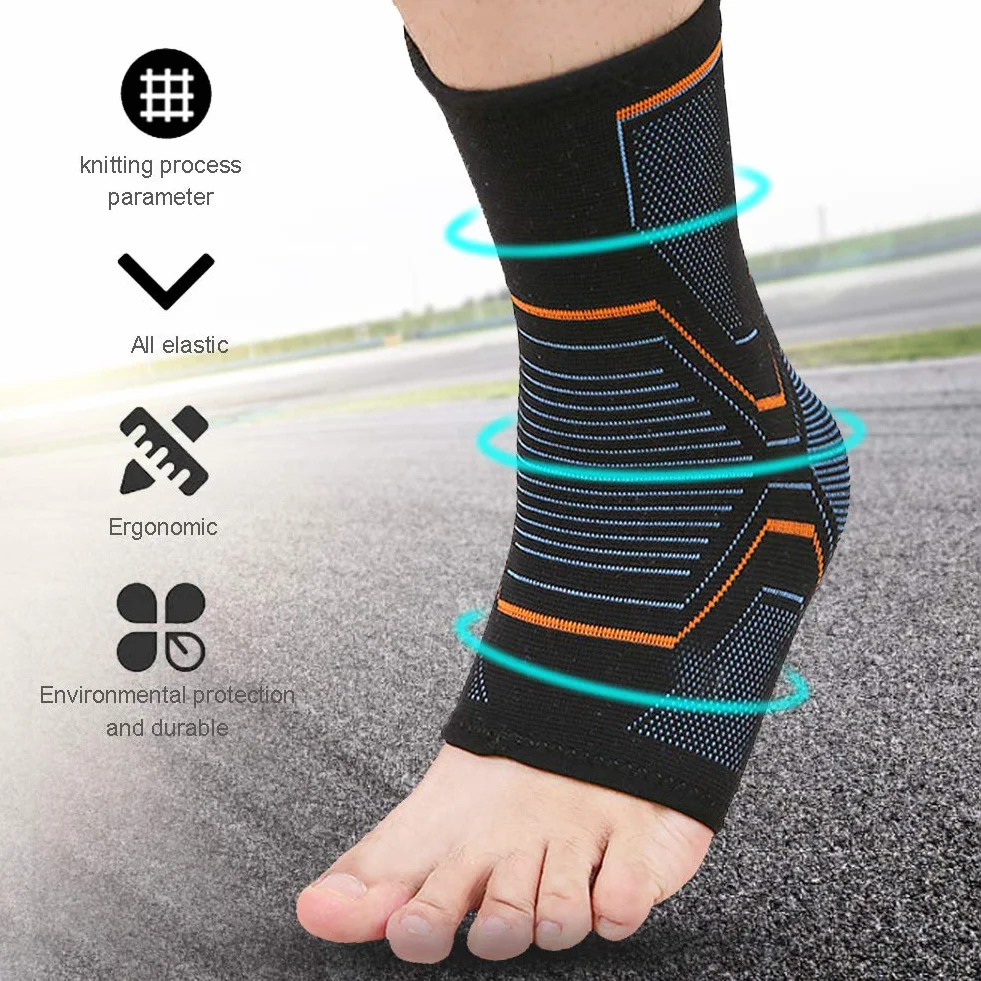 Ochraniacz Kostki, Na Zewnątrz Unisex Orteza Stawu Skokowego Sport Dzianina Ochraniacz Kostki Wymuszanie Utrzymuj Ciepło Ochrona Miękkie Etui Na Karabiny do Piłki Nożnej Koszykówka Fitness Futerały