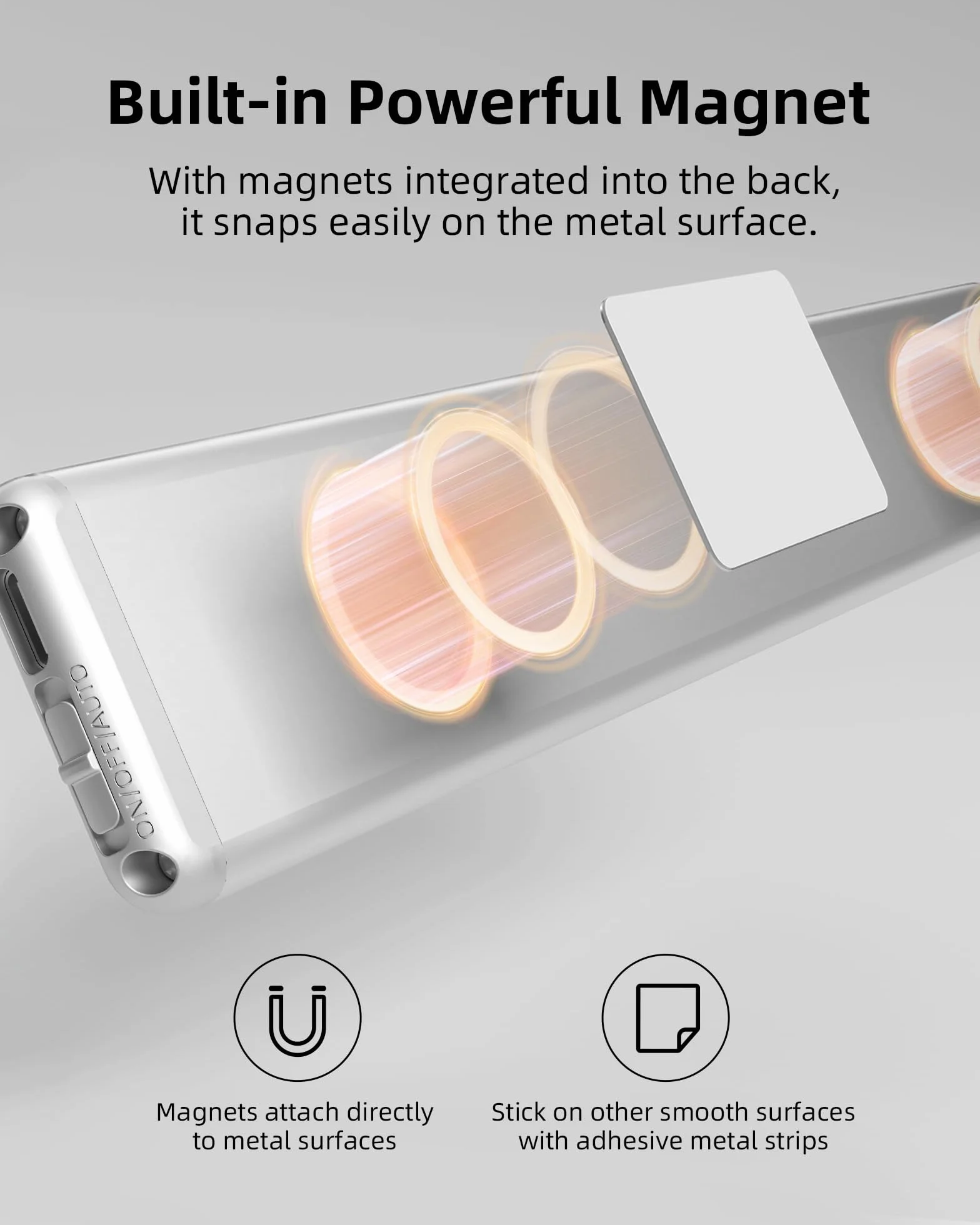 EZVALO Lampa podszafkowa LED 23 cm z czujnikiem ruchu 1600 mAh 3500 K 3 sztuki