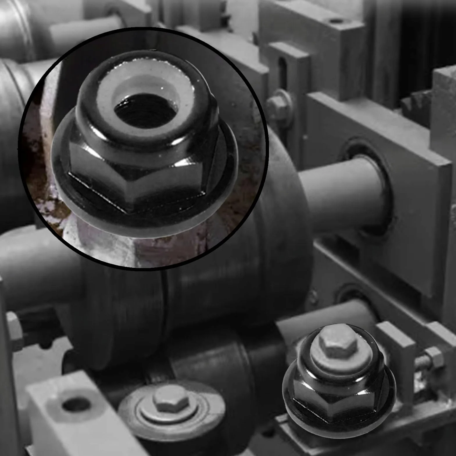 Nakrętka Samozabezpieczająca M5 Nylonowa 10 Szt. Zestaw Aluminiowa