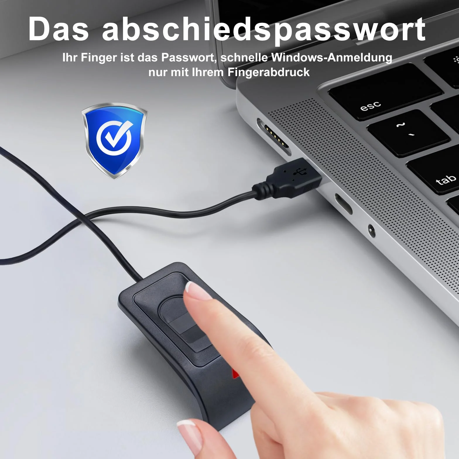 Czytnik linii papilarnych USB do Windows 10/11, Windows Hello Plug and Play