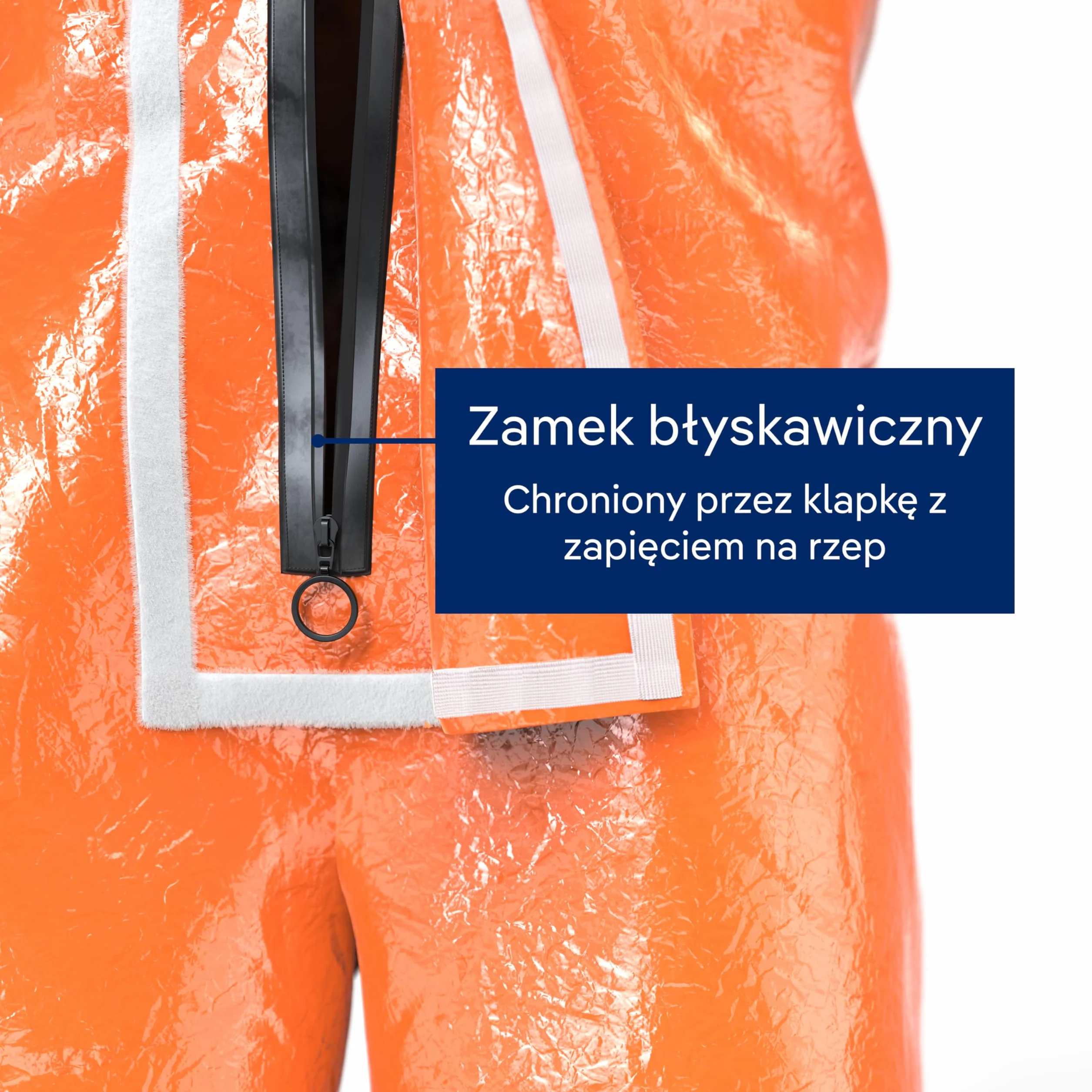 Dräger SPC 4400 CLF Kombinezon ochronny L pomarańczowy pył ciecze farba chemikalia
