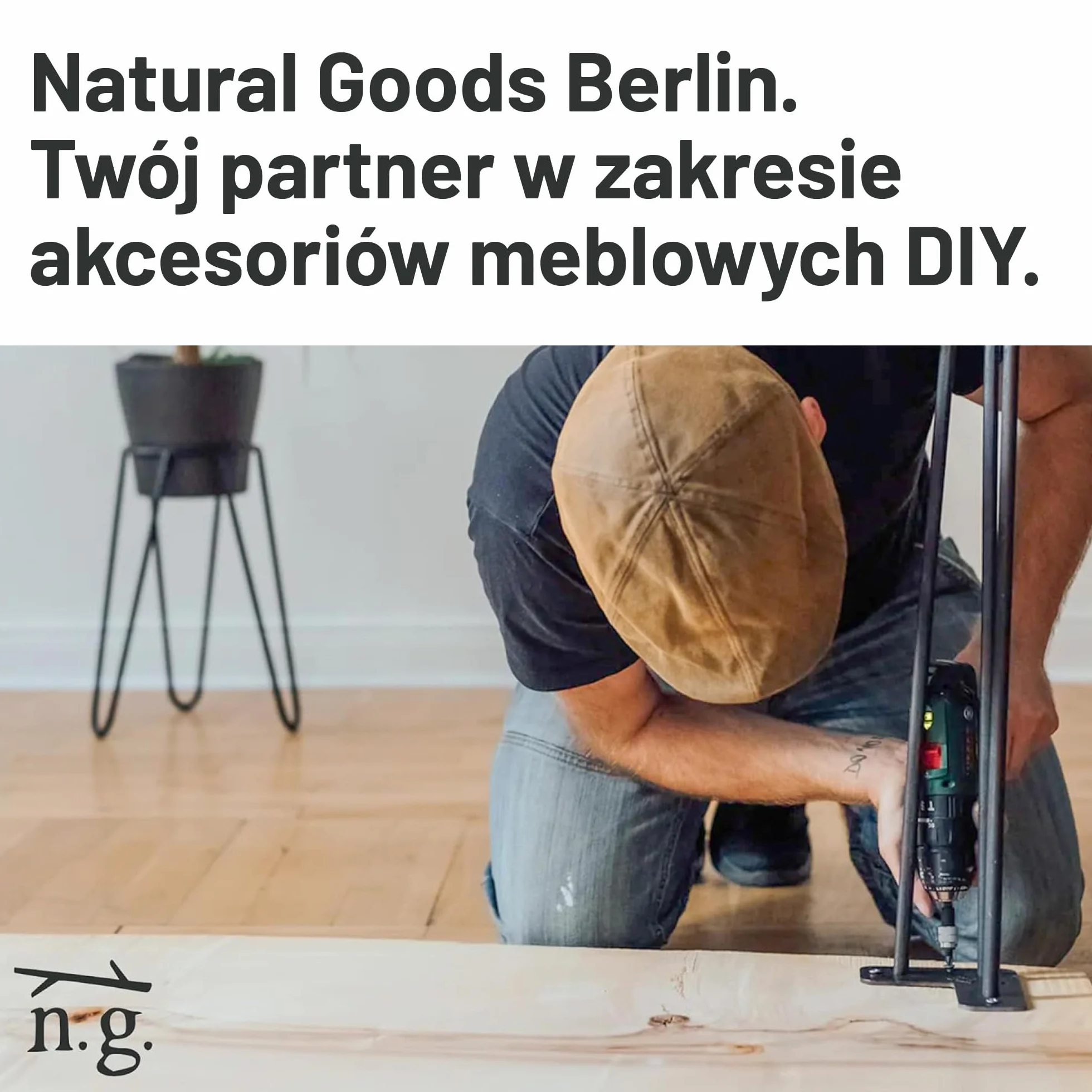 Natural Goods Berlin zestaw poręczy OBLONG metal czarny 100cm poręcz schodowa nierdzewna malowana proszkowo