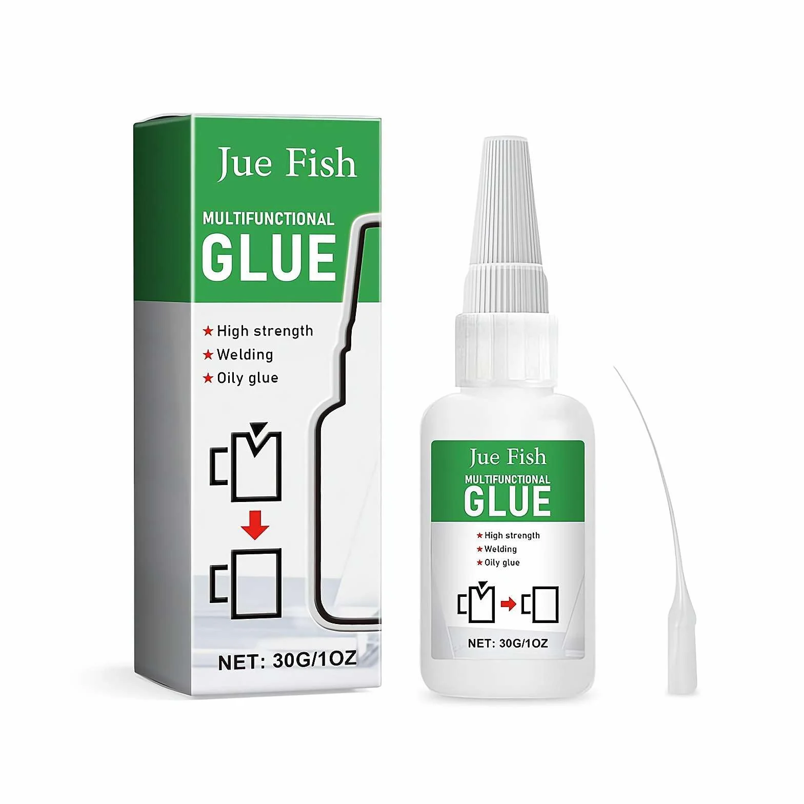 Jue Fish Glue Wysokowytrzymały Klej olejowy Uniwersalny Super Klej Gel, Natychmiastowe Klejenie, Silna przyczepność