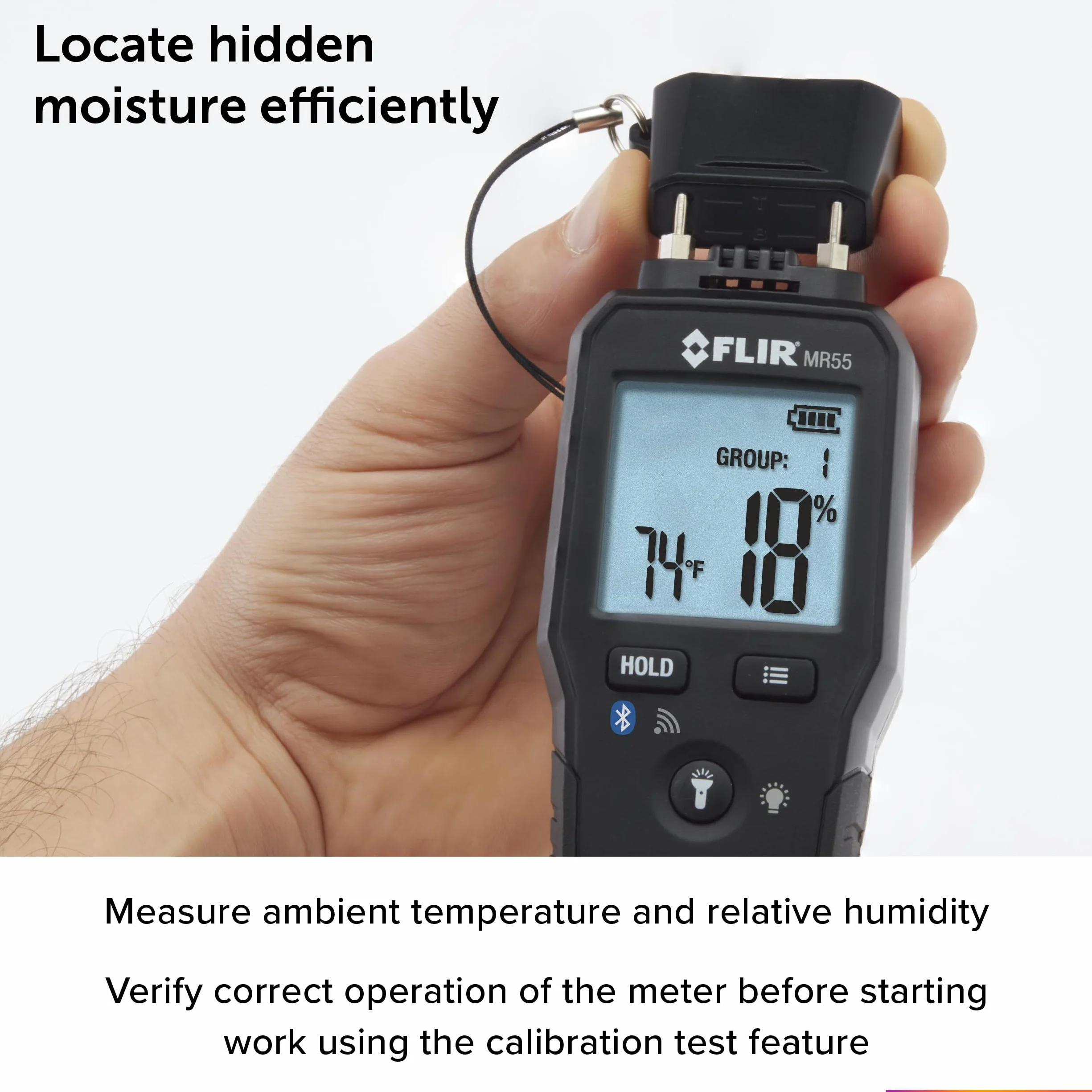 FLIR MR55 wilgotnościomierz szpilkowy Bluetooth