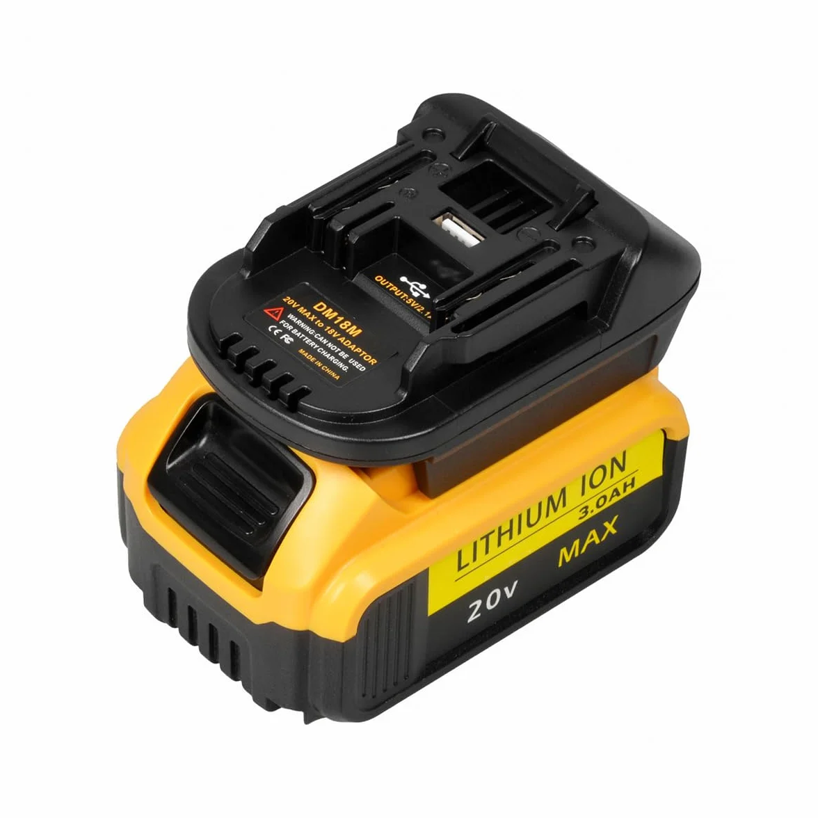 Namvo Adapter DM18M do Elektronarzędzi Makita 18 V na 20 V lub Milwaukee M18