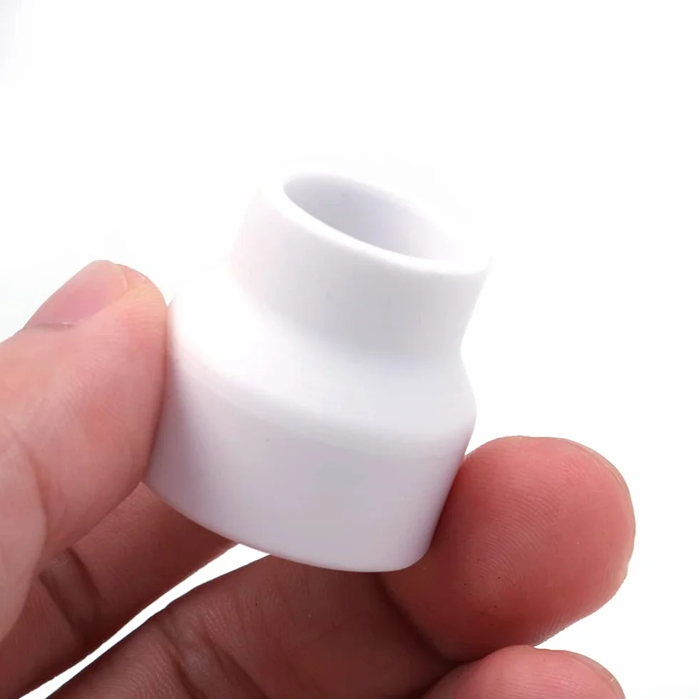 Ceramiczny kubek spawalniczy TIG #12 biały dwupak