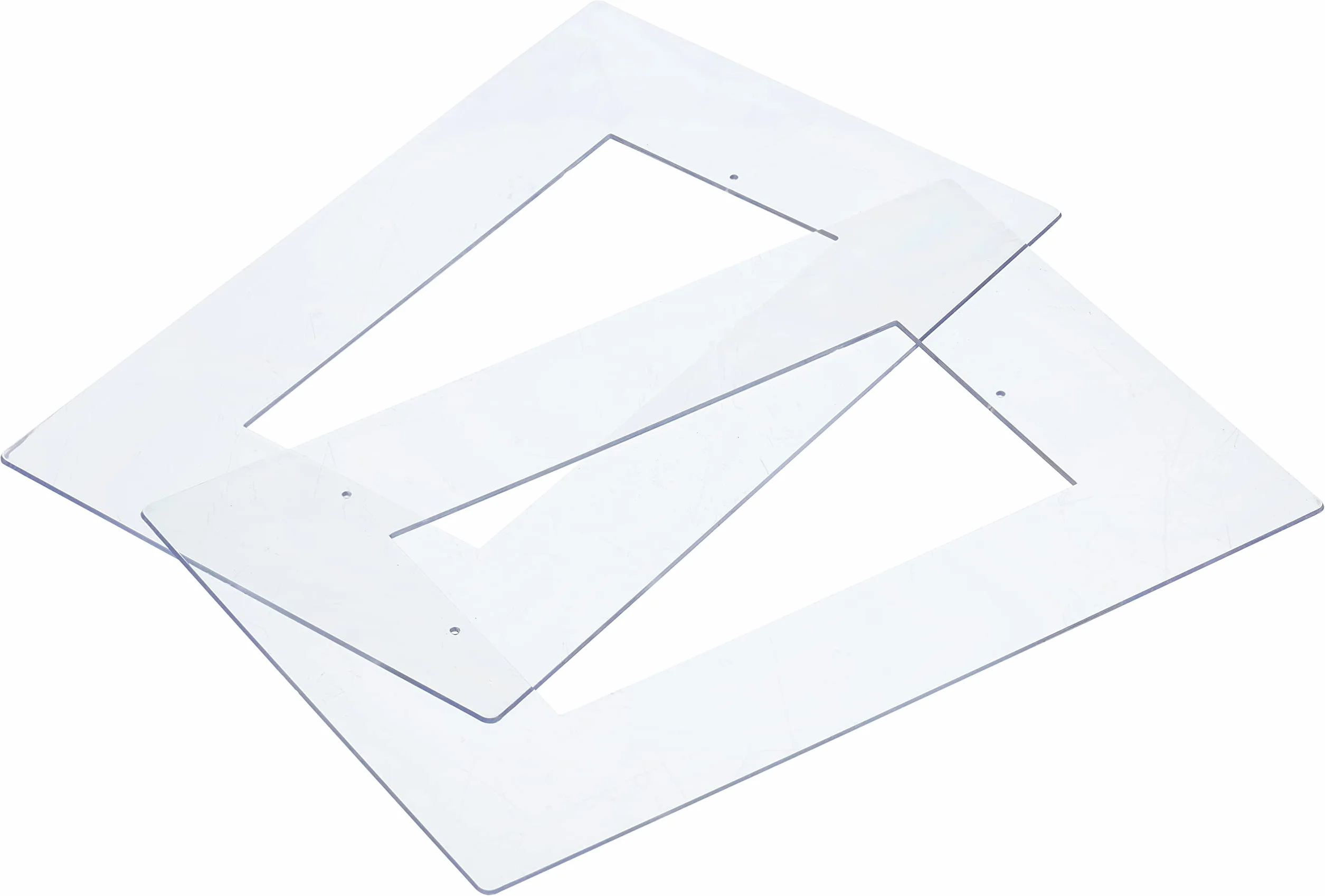 Unitec 40661 2 Ochraniacze na tapety, przezroczysty/białe, długość 22 cm