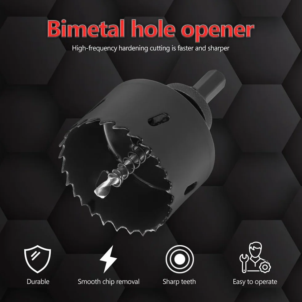 Flintronic Bimetaliczna piła koronowa 68 mm M42 HSS Bi-Metal z adapterem i wiertłem pilotowym do metalu aluminium drewna PVC plastik