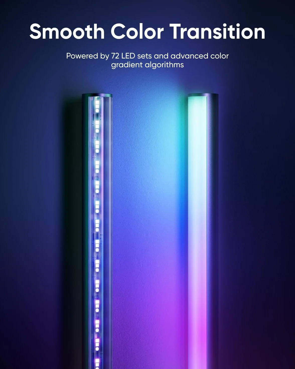 Lampa podłogowa eufy E10 LED RGBWW 1700 lumenów inteligentna kompatybilna Google