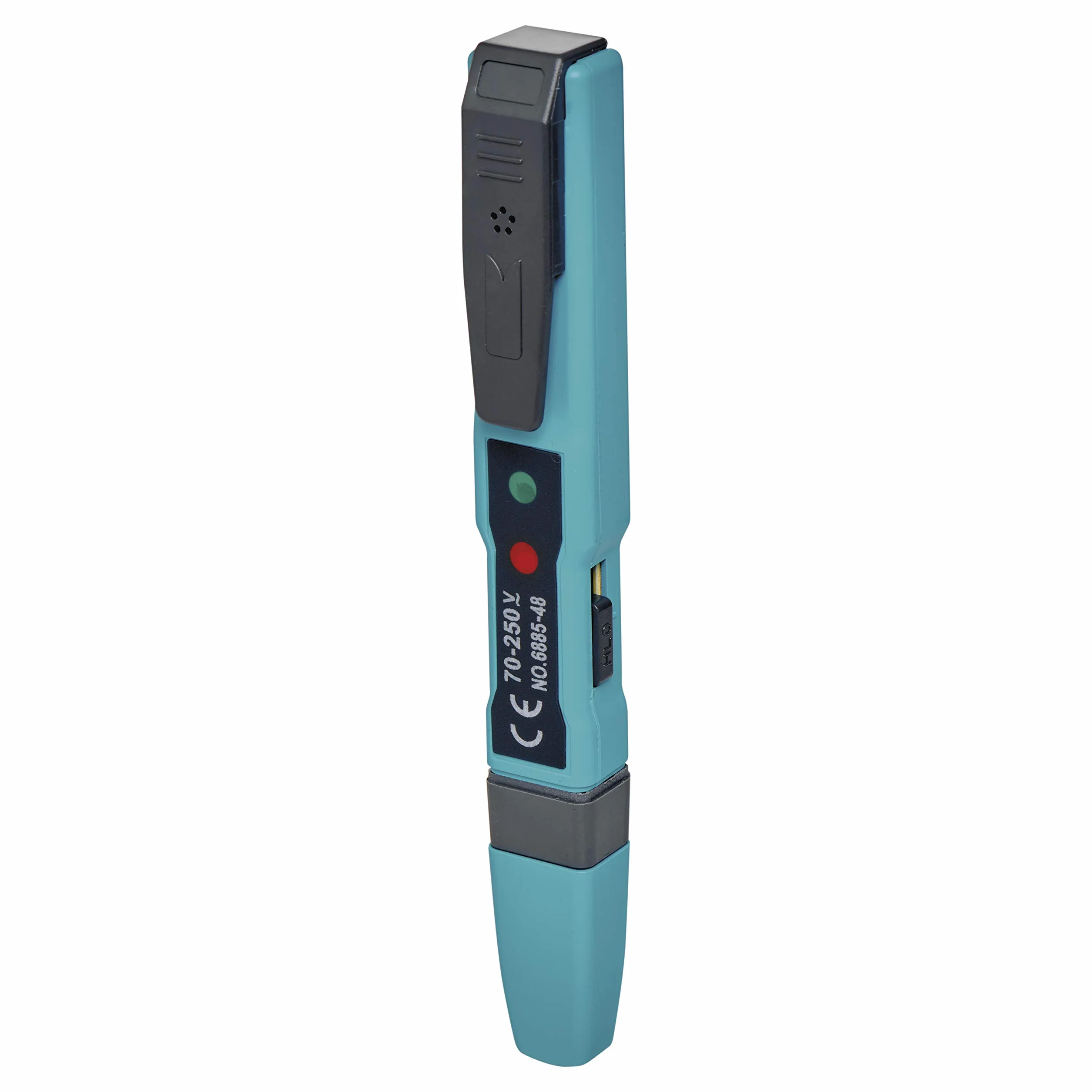 EMOS M0048 bezdotykowy tester napięcia, mini tester napięcia ze wskaźnikiem polaryzacji, 0 V-250 V/AC/DC/baterie w zestawie