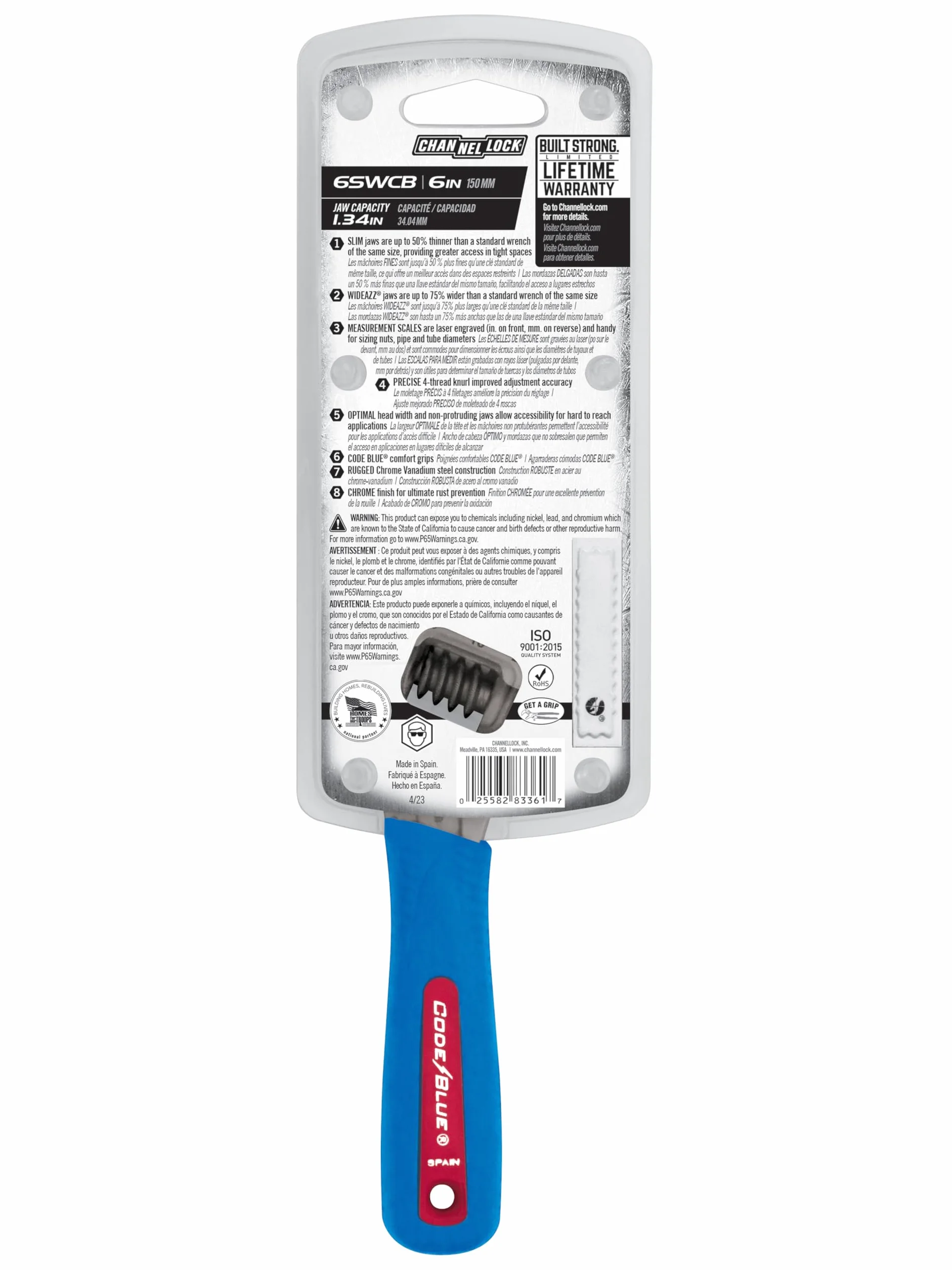 Channellock 6 Xtra Slim Jaw Regulowany Klucz