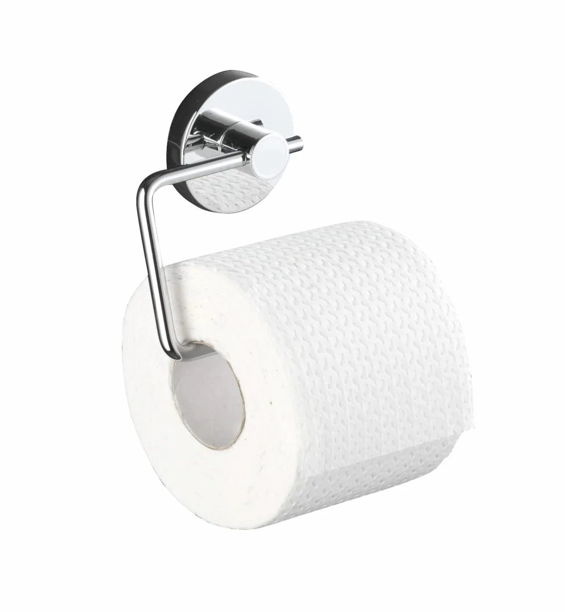 WENKO Vacuum-Loc Uchwyt na Papier Toaletowy Milazzo Stal Srebrny