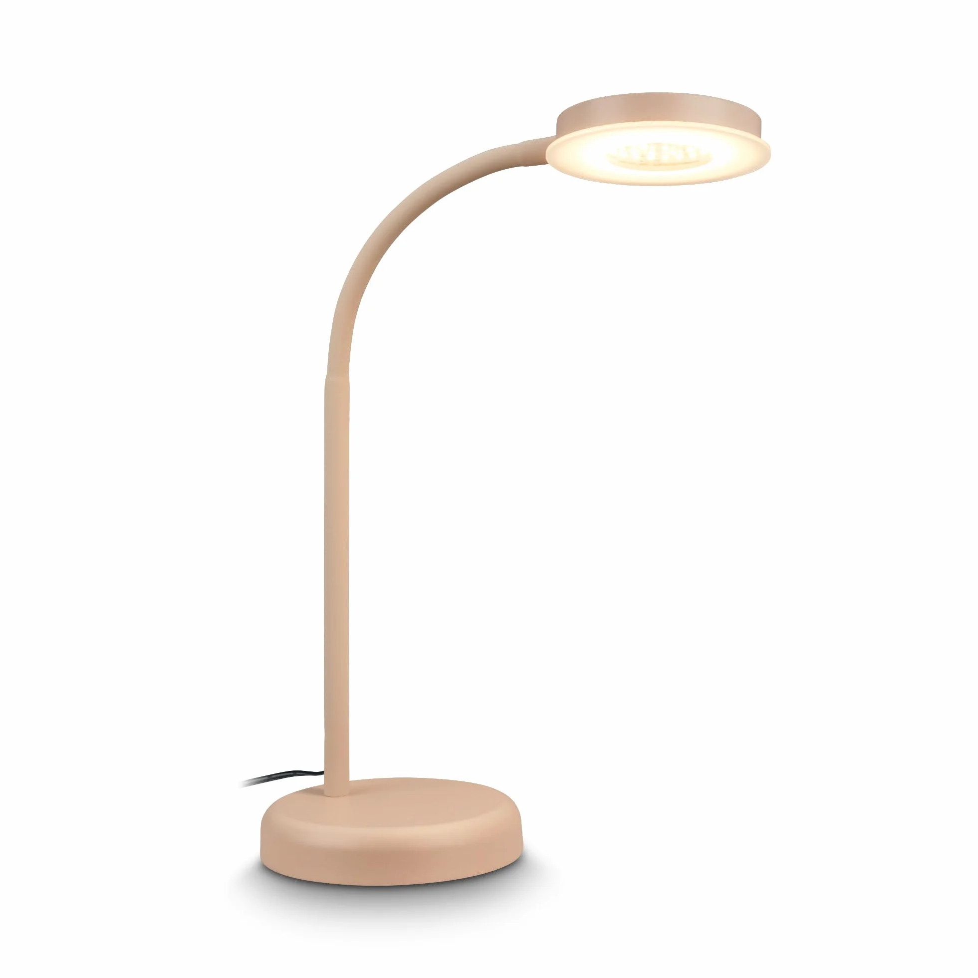 BRILONER Lampa biurkowa LED z dotykiem ściemniana obrotowa 13x55,5 cm beżowy