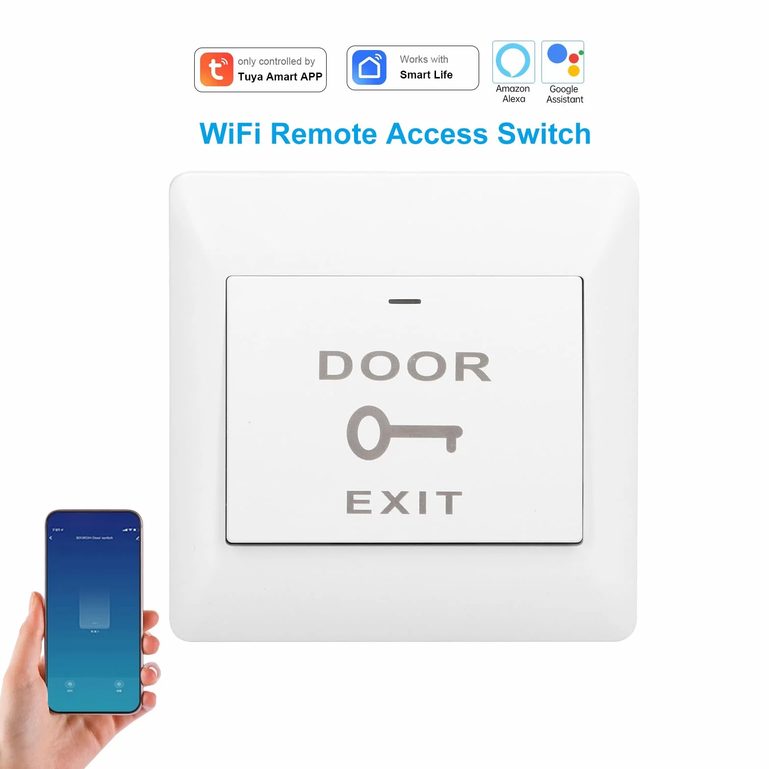 Inteligentny Przełącznik Drzwi DC 12V Automatyczne Resetowanie WiFi Pilot do Drzwi Garażowych Kontroler Zdalne Sterowanie Głosem