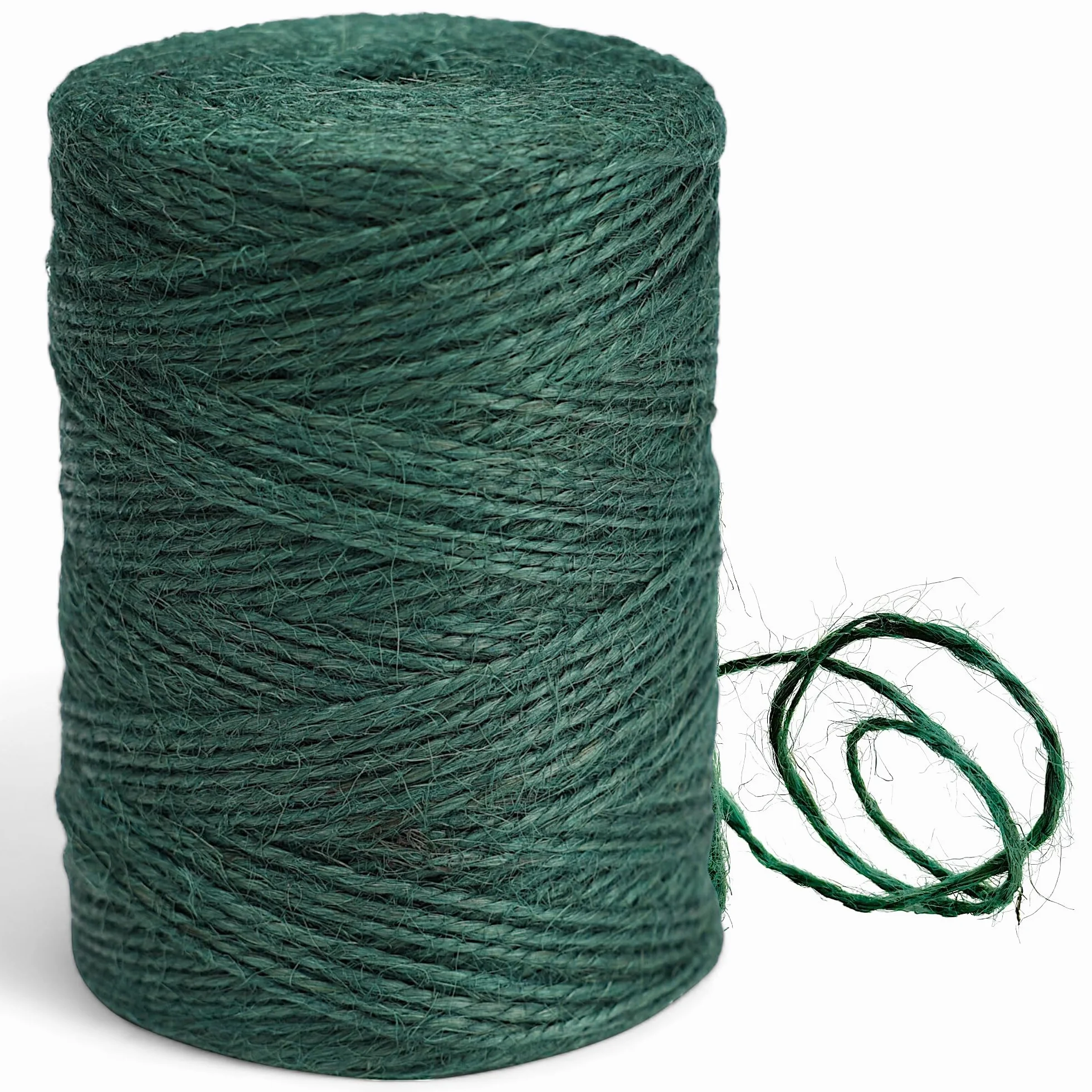 MIJOMA Sznurek ogrodowy, 200 m, zielony – naturalny sznurek jutowy