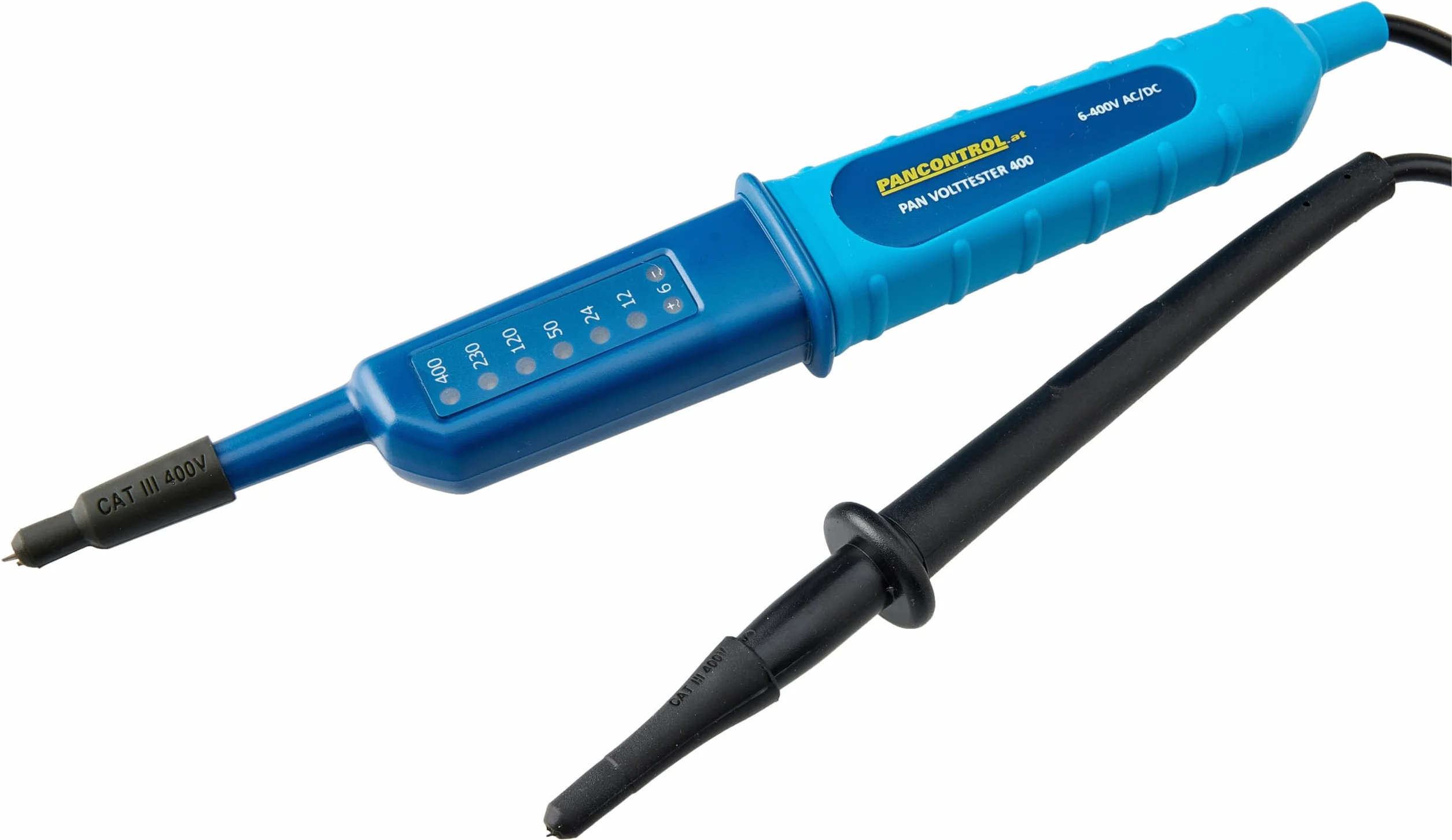 Kopp 2-biegunowy tester napięcia z wyświetlaczem LED 6-400 V niebieski