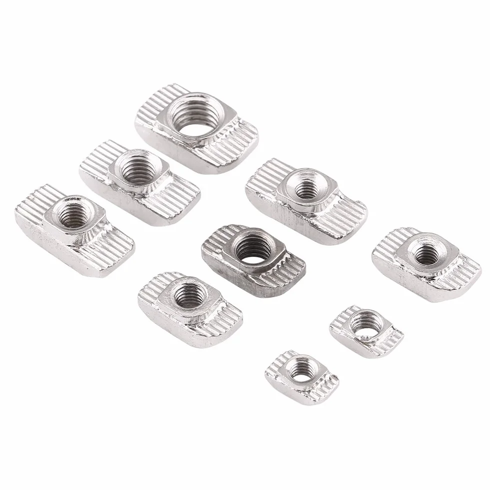 Nakrętki Winc powlekane stalą węglową Śruby z łbem młotkiem do profilu aluminiowego EU40-M8*19,5 x 10