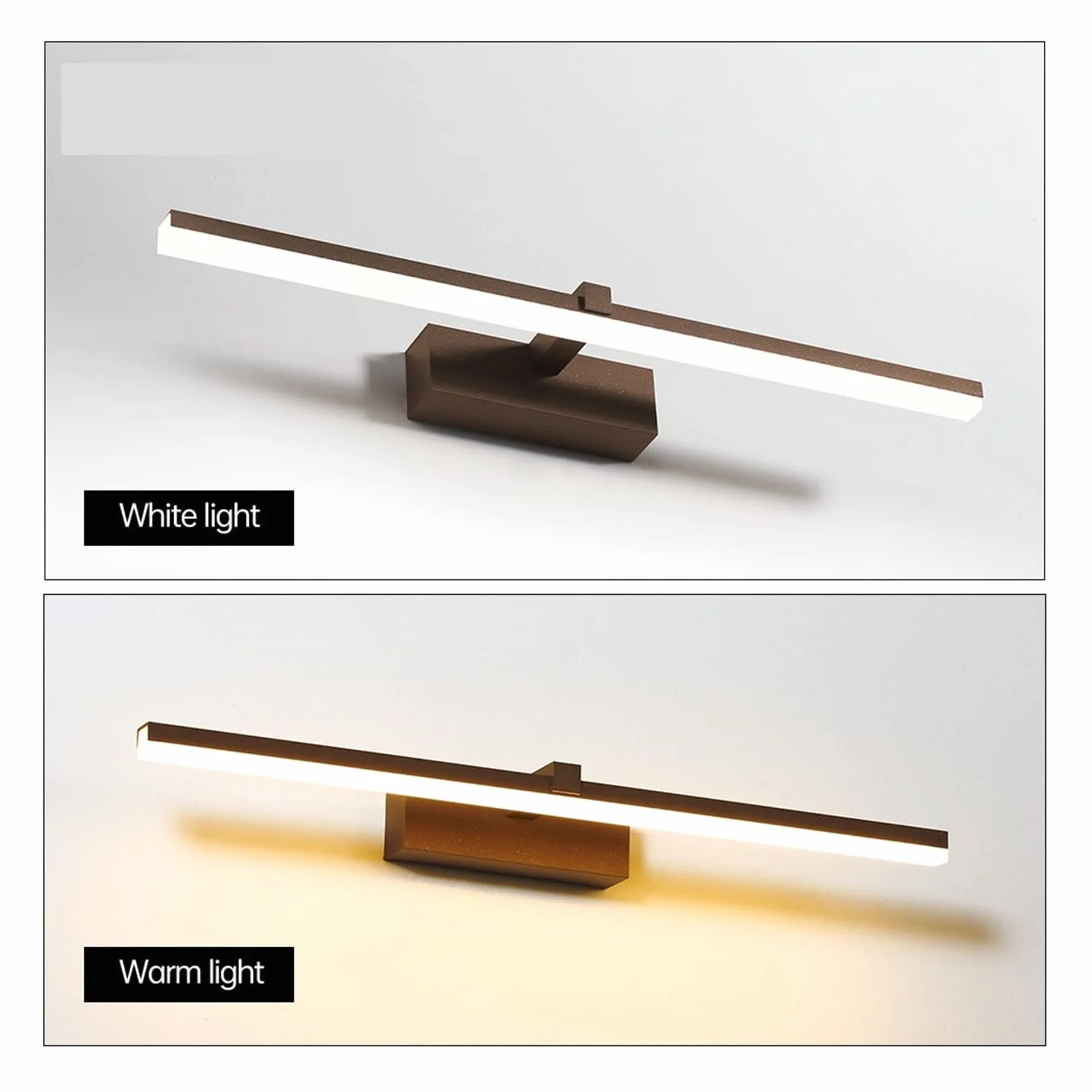 Lampa łazienkowa wodoodporna AC85-265V ścienna do salonu 2700-3500K 410mm