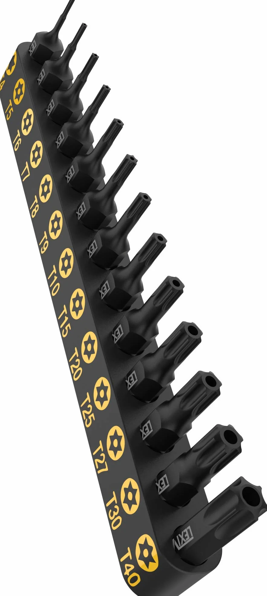 LEXIVON 13-częściowy zestaw Torx śrubowy ze stali nierdzewnej S2 T4-T40 precyzyjna obróbka CNC LX-301